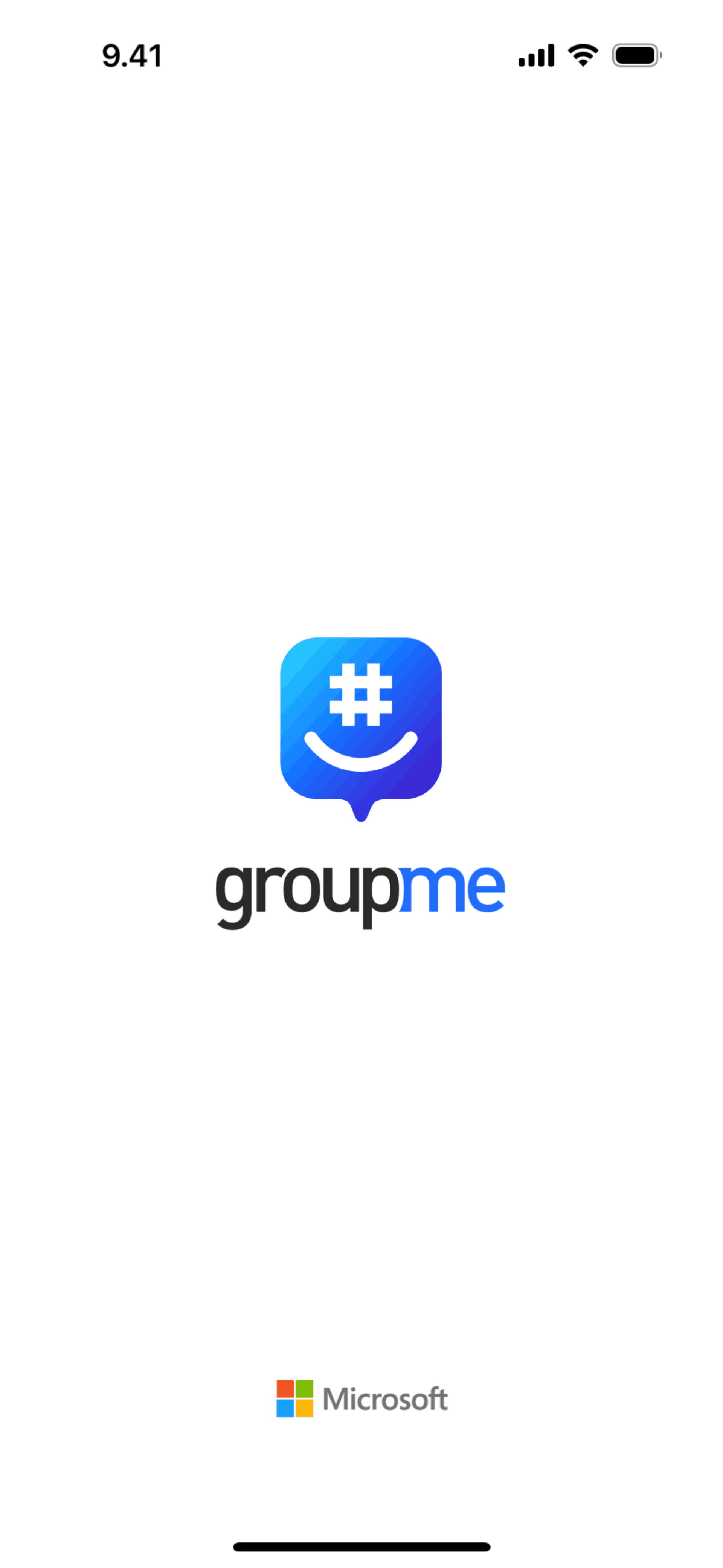 GroupMe iOS Social Networking interface screenshot 1
