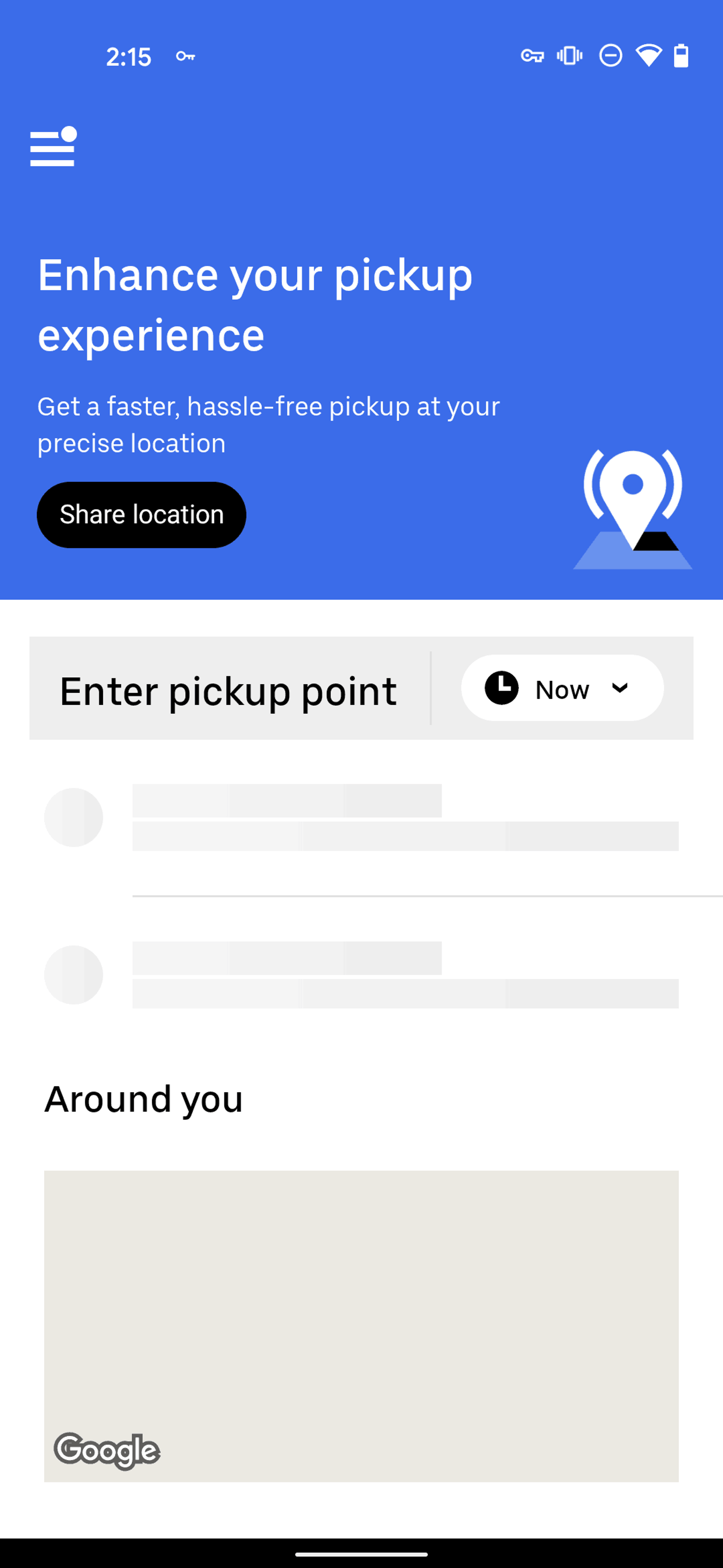 Uber Android Travel & Transportation interface screenshot 7