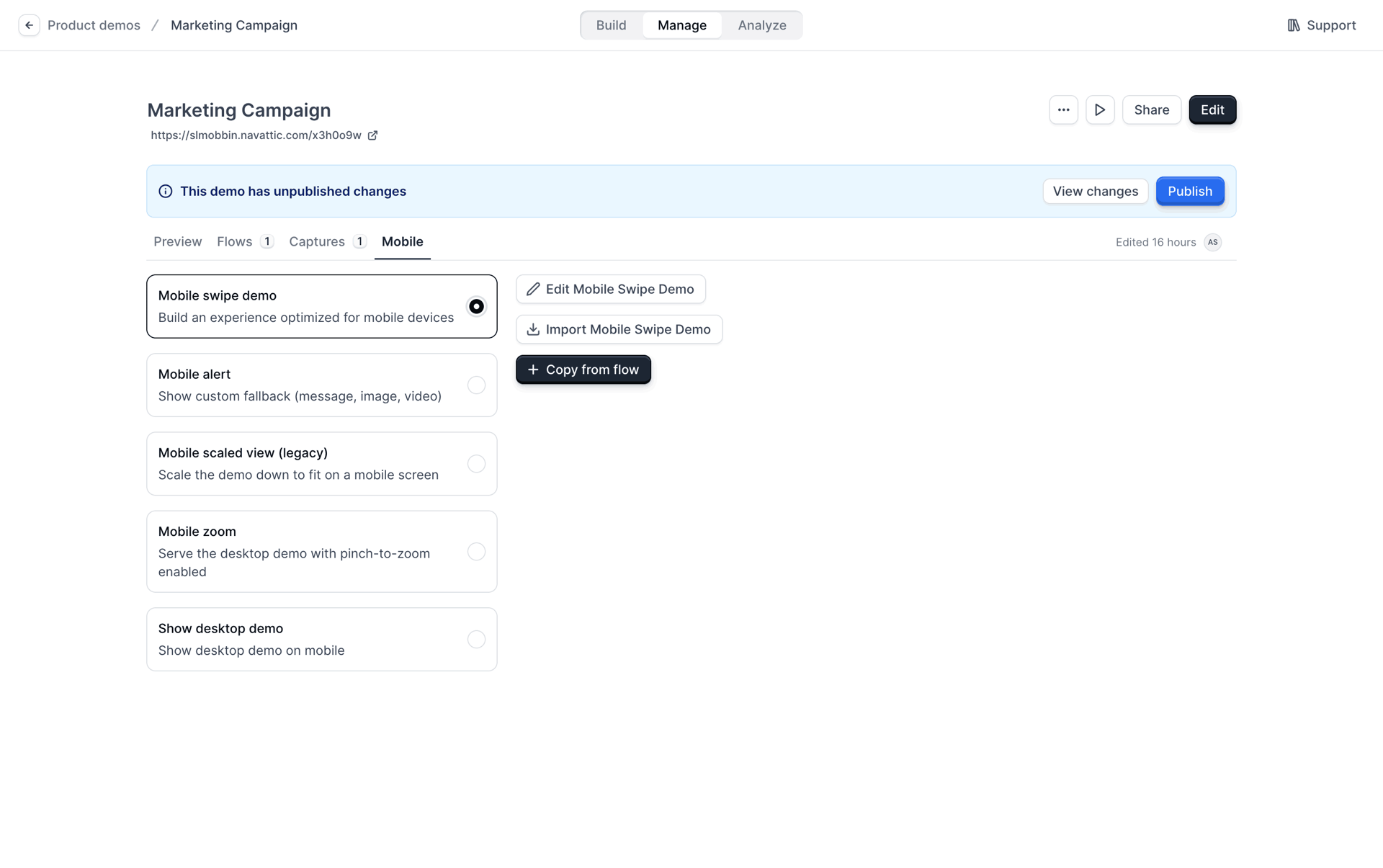 Navattic Web Business interface screenshot 20