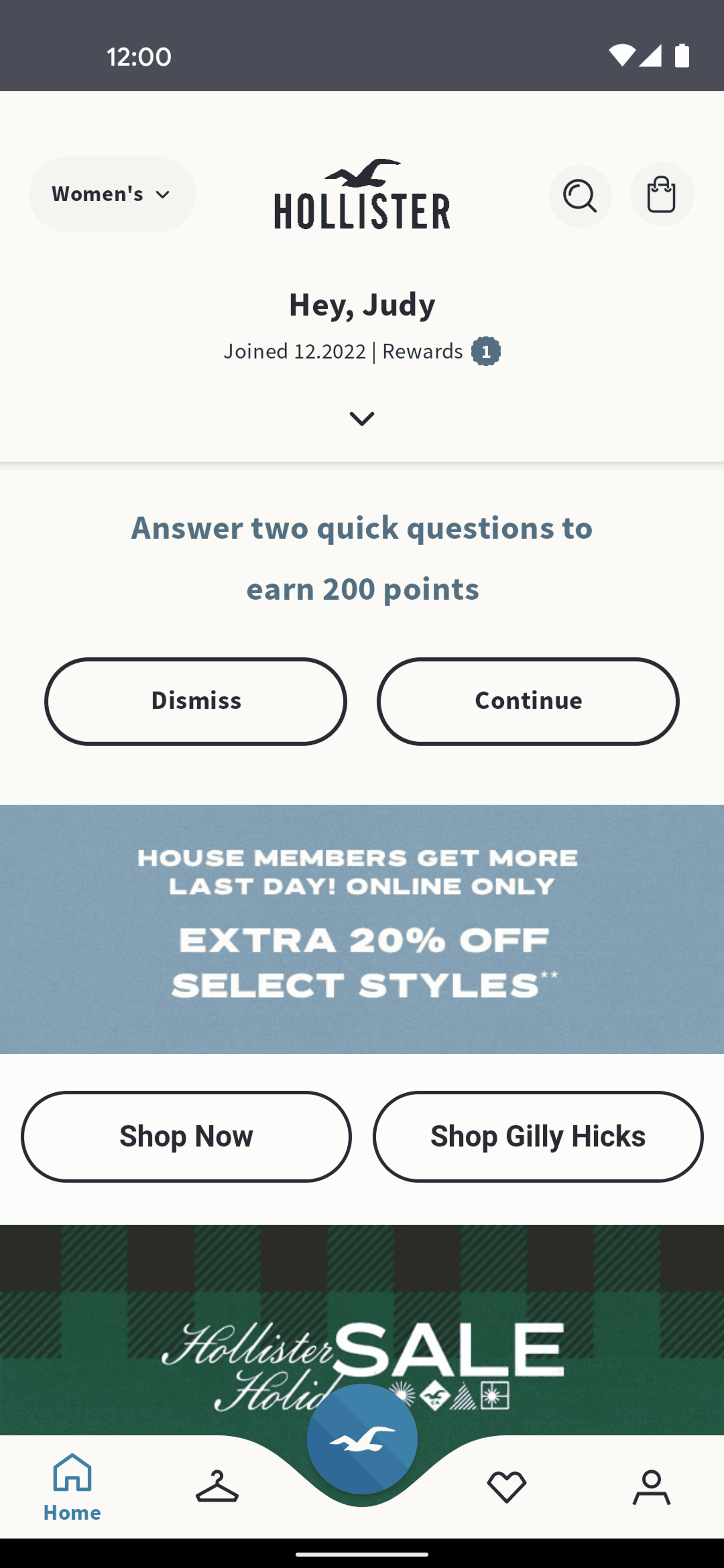 Hollister Co. Android Shopping interface screenshot 18