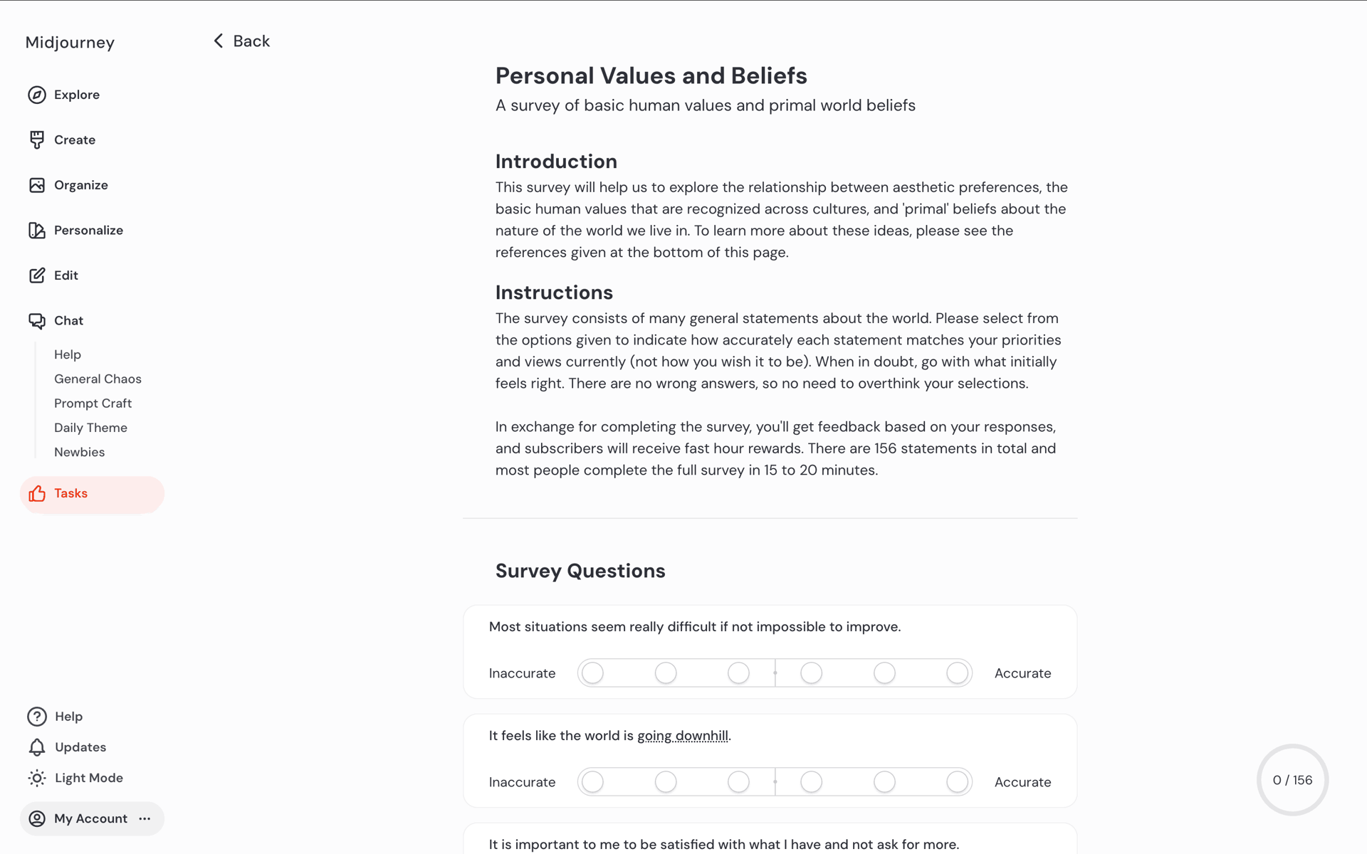 Midjourney Web AI interface screenshot 20