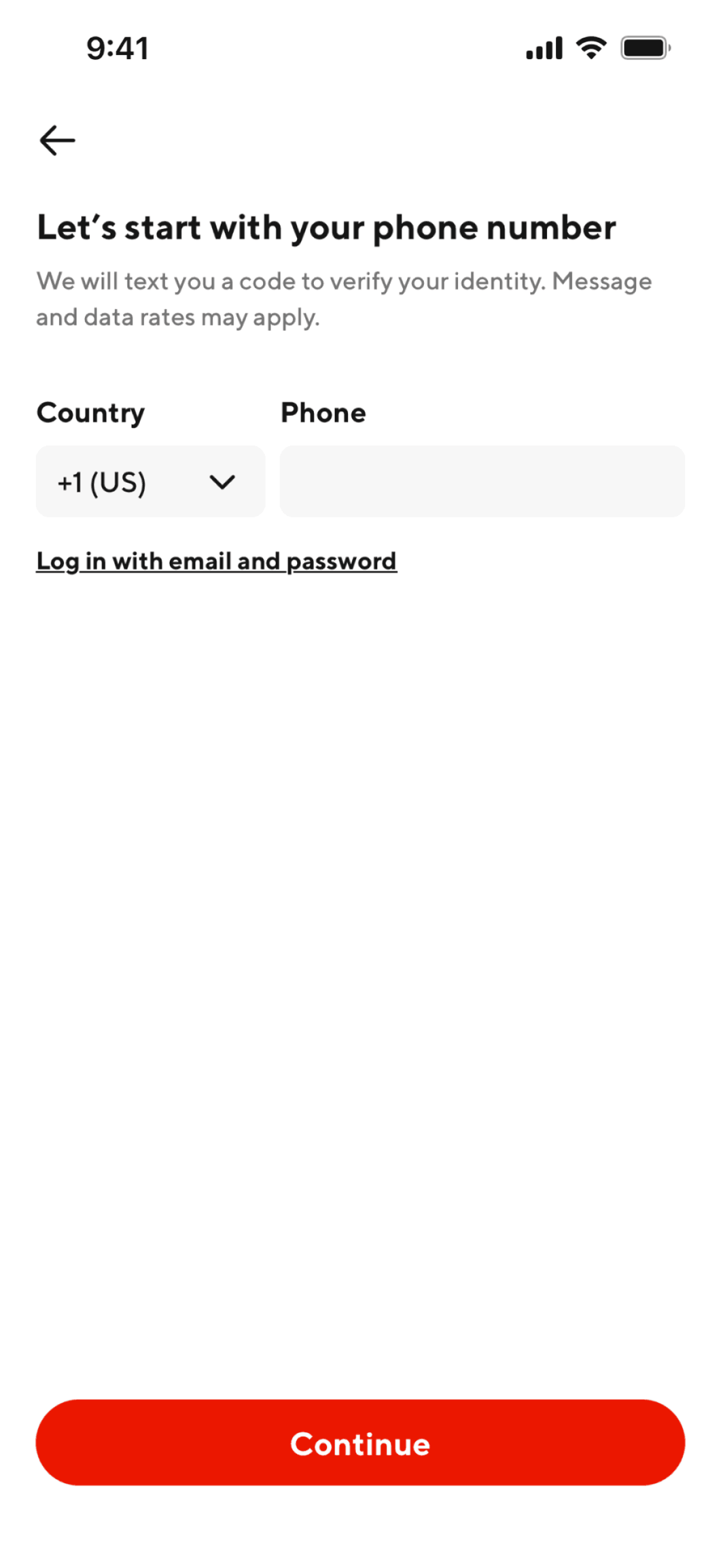 DoorDash Dasher iOS Business interface screenshot 2