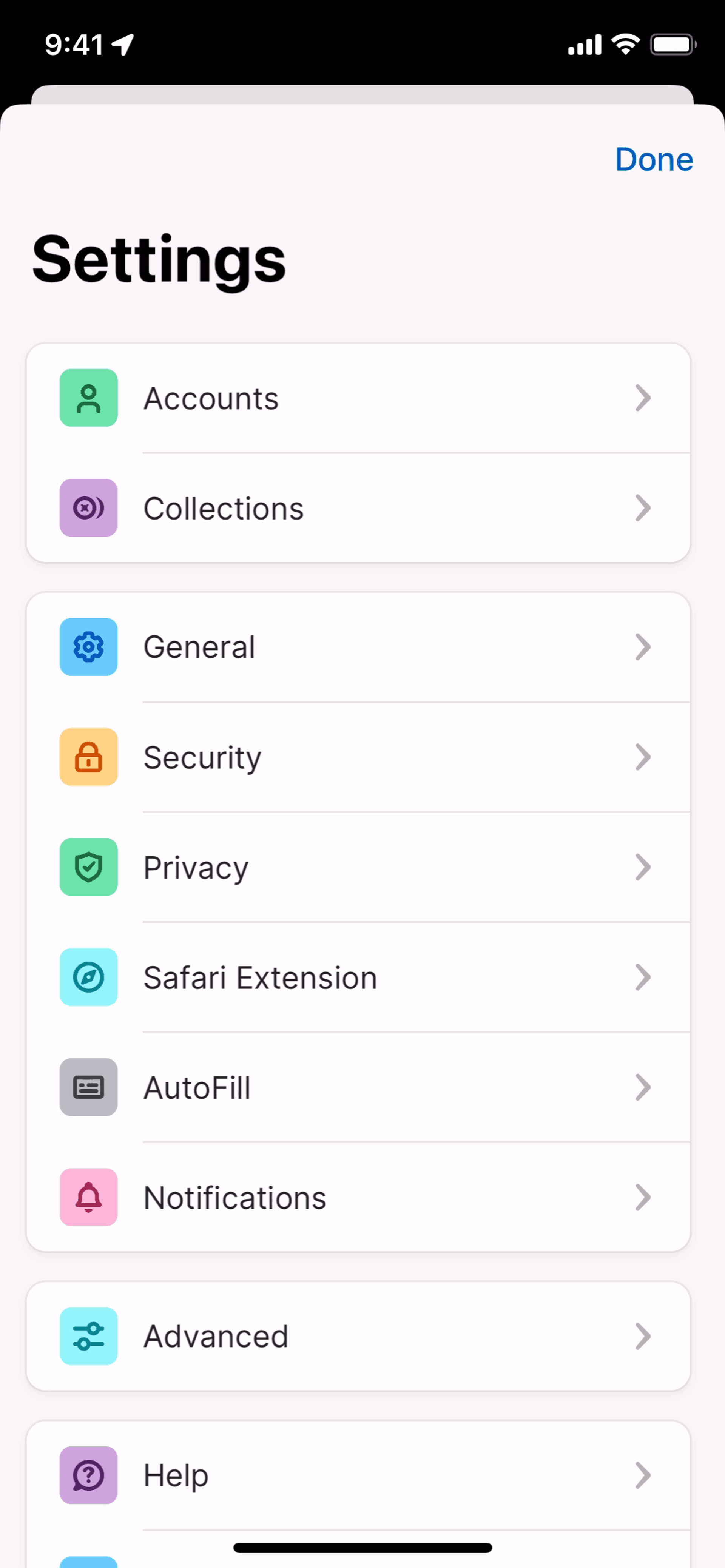 1Password iOS Productivity interface screenshot 18