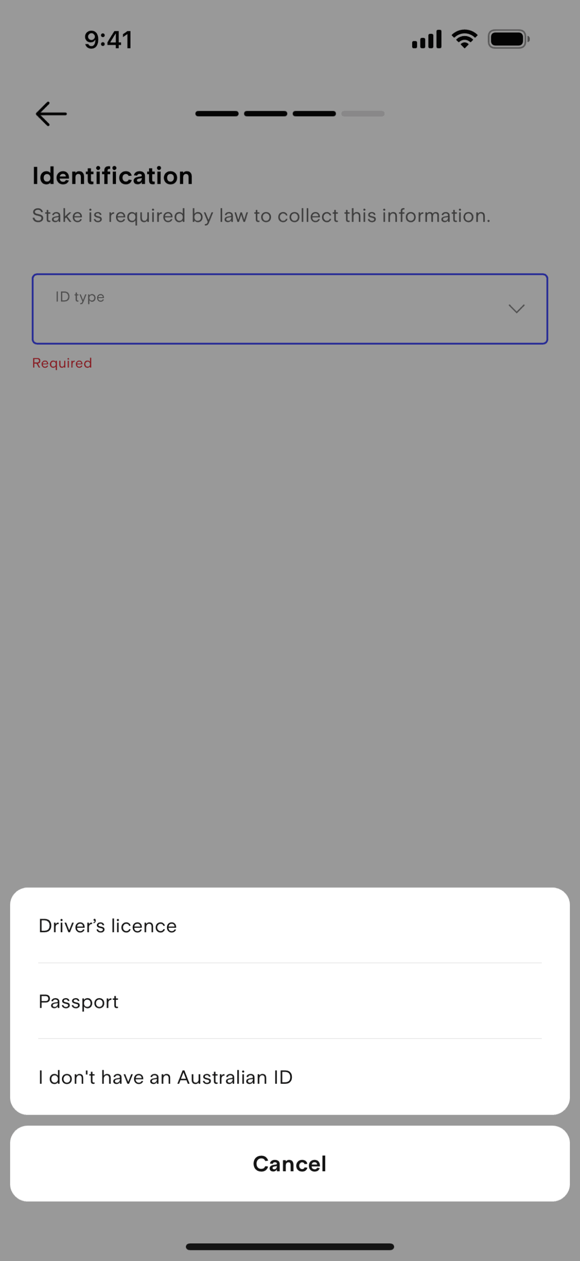 Stake iOS Finance interface screenshot 24