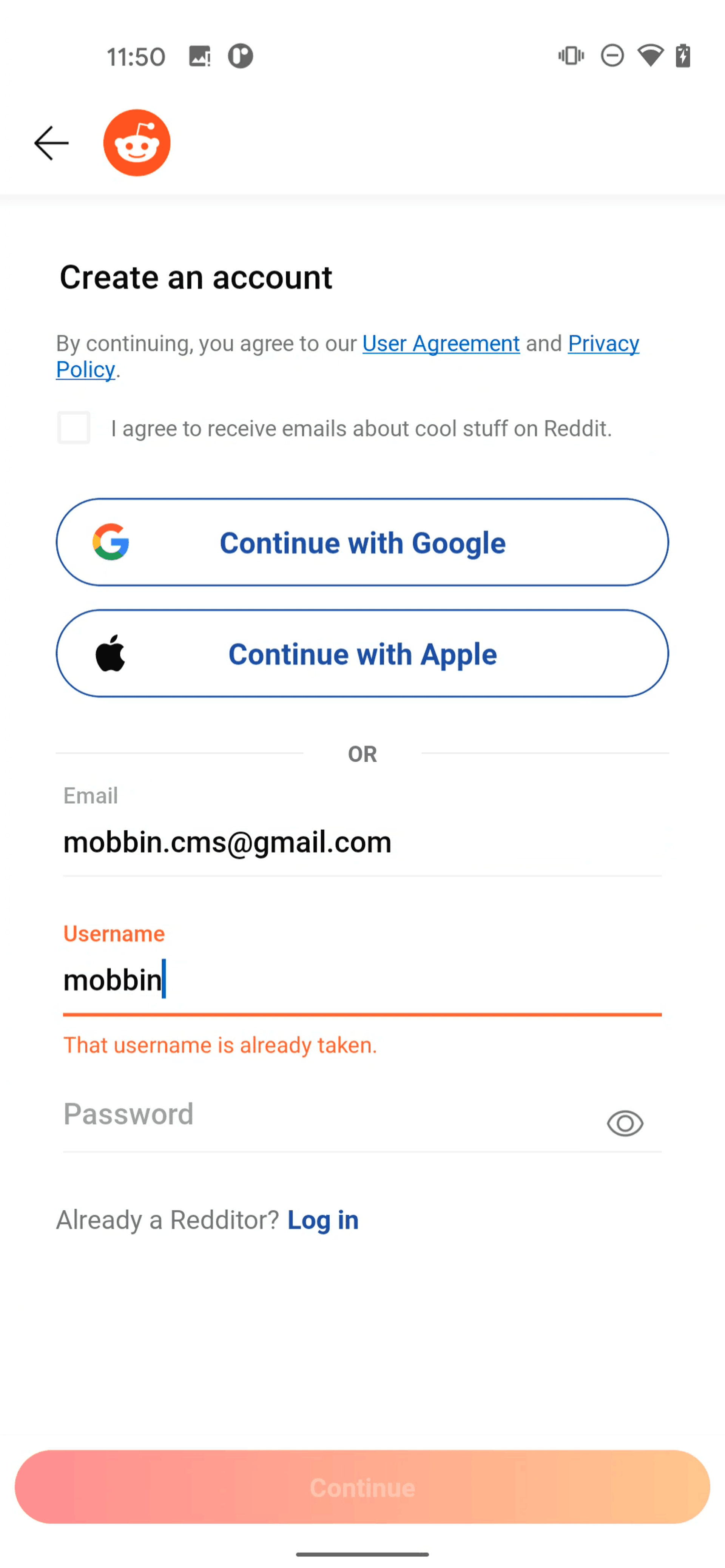 Reddit Android Social Networking interface screenshot 4