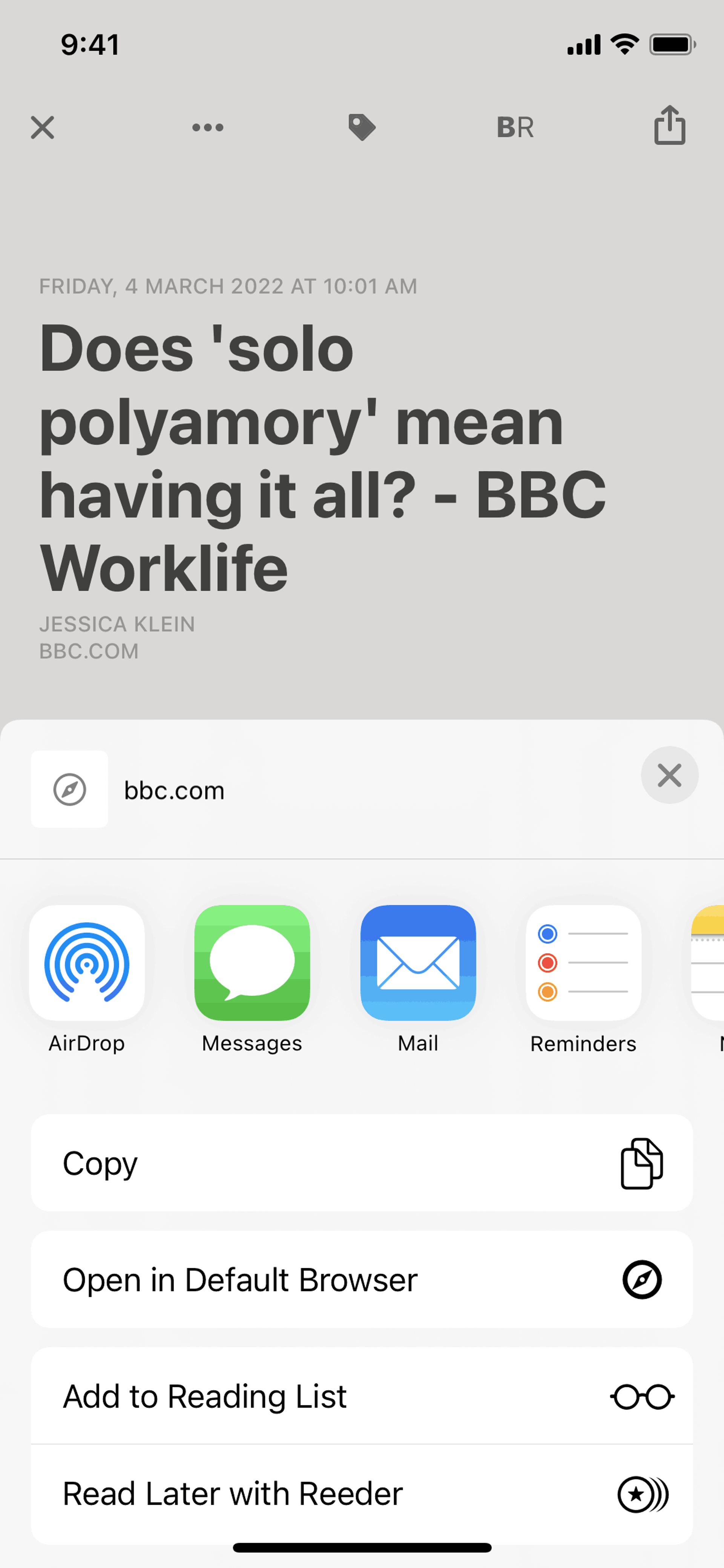 Reeder 5 iOS News interface screenshot 15