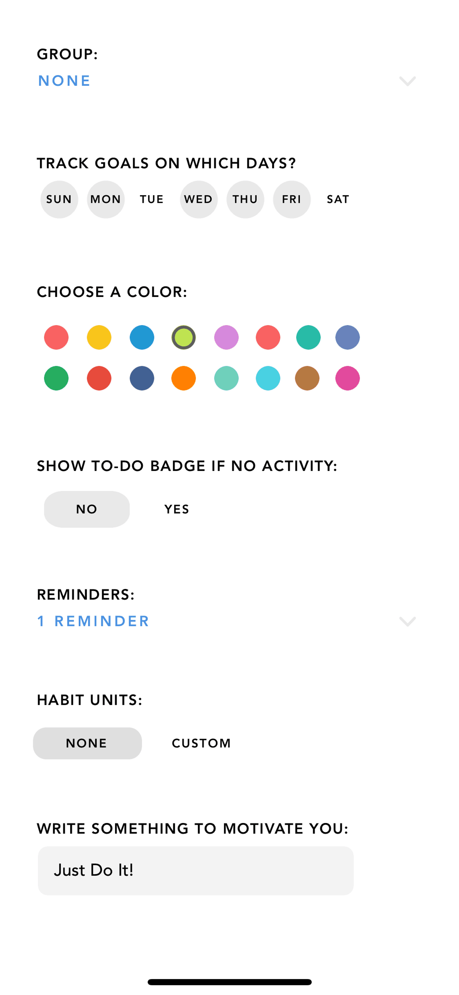 Done iOS Productivity interface screenshot 22
