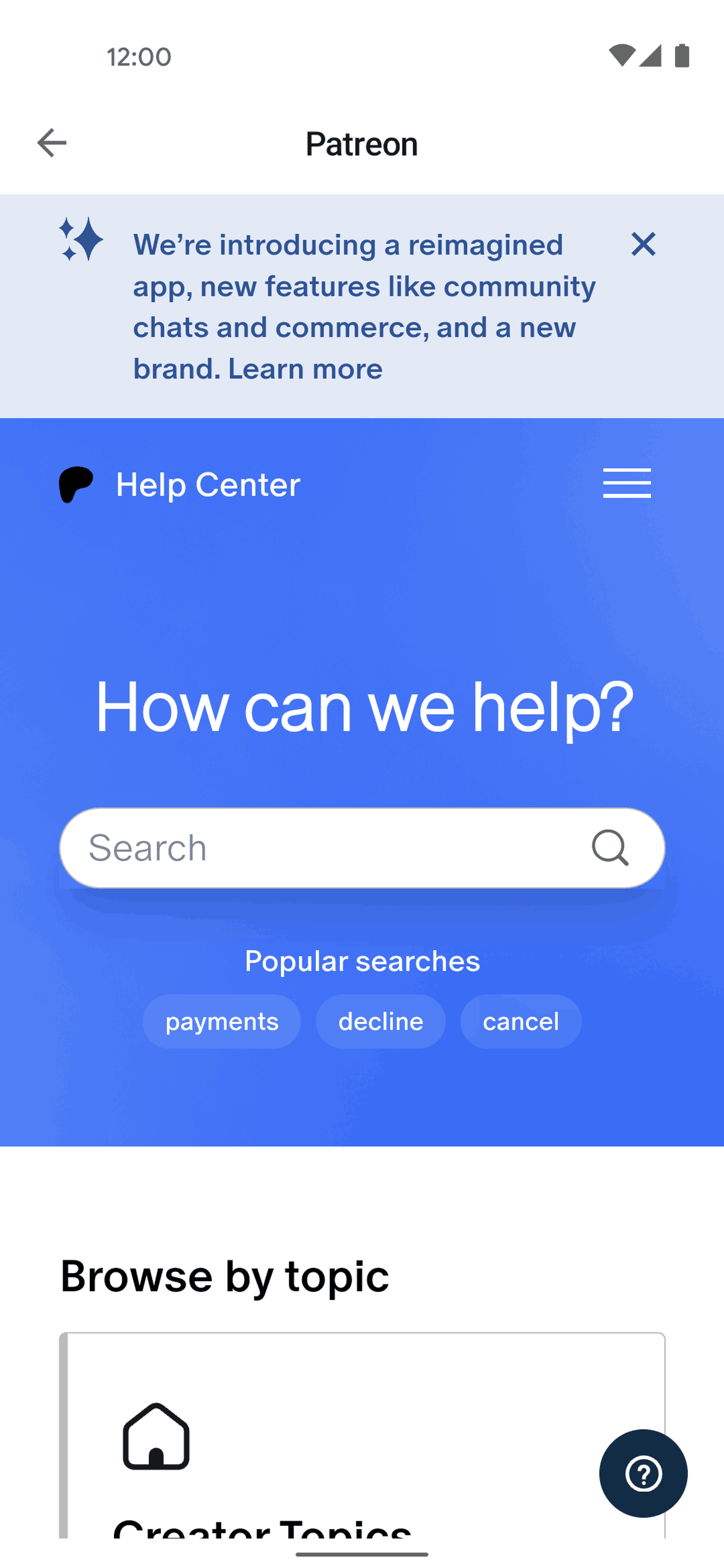 Patreon Android Social Networking interface screenshot 11