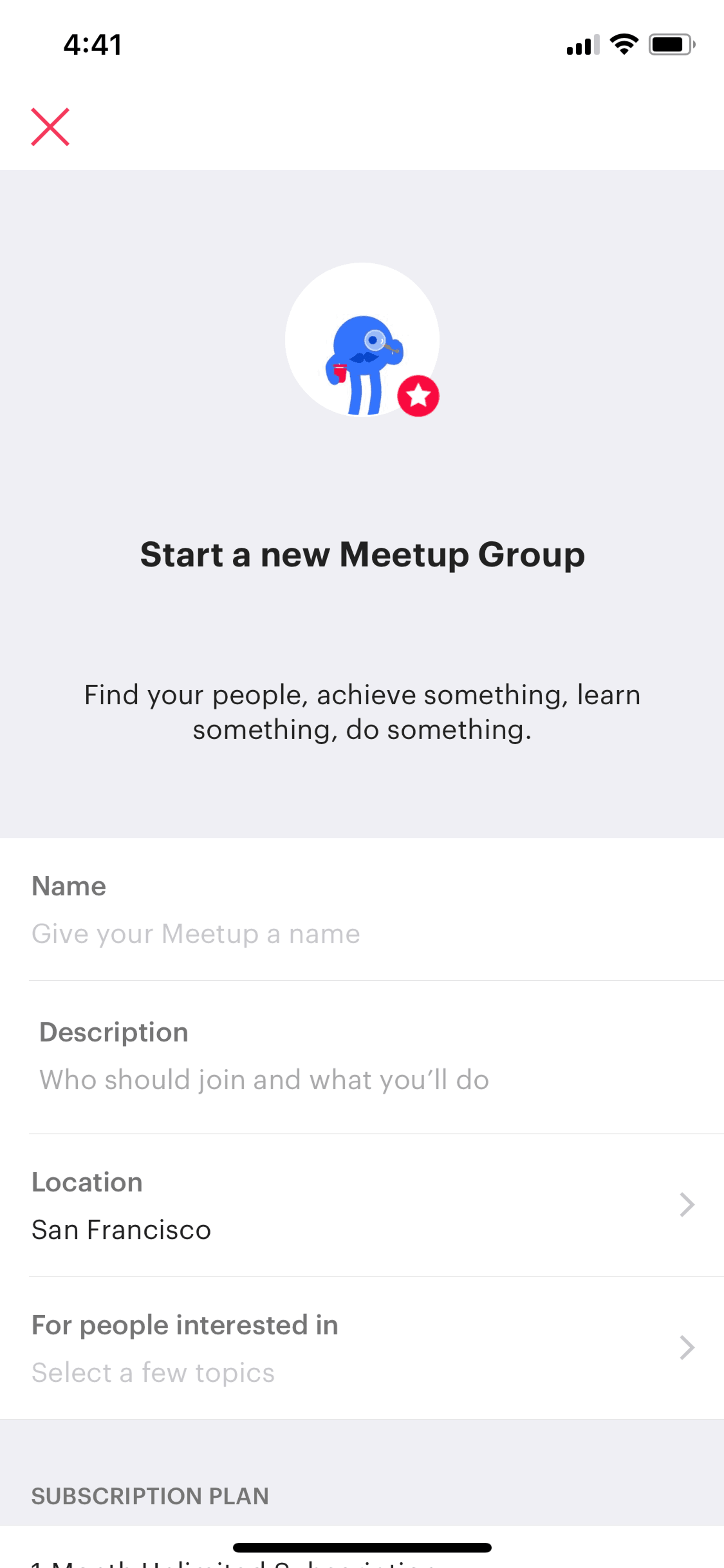 Meetup iOS Social Networking interface screenshot 24