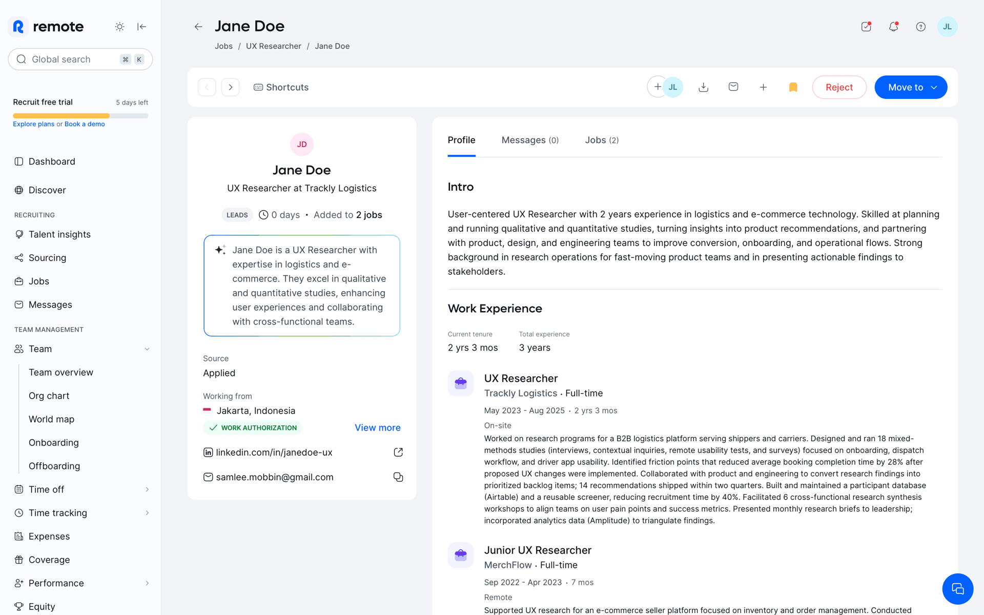 Remote Web Business interface screenshot 18
