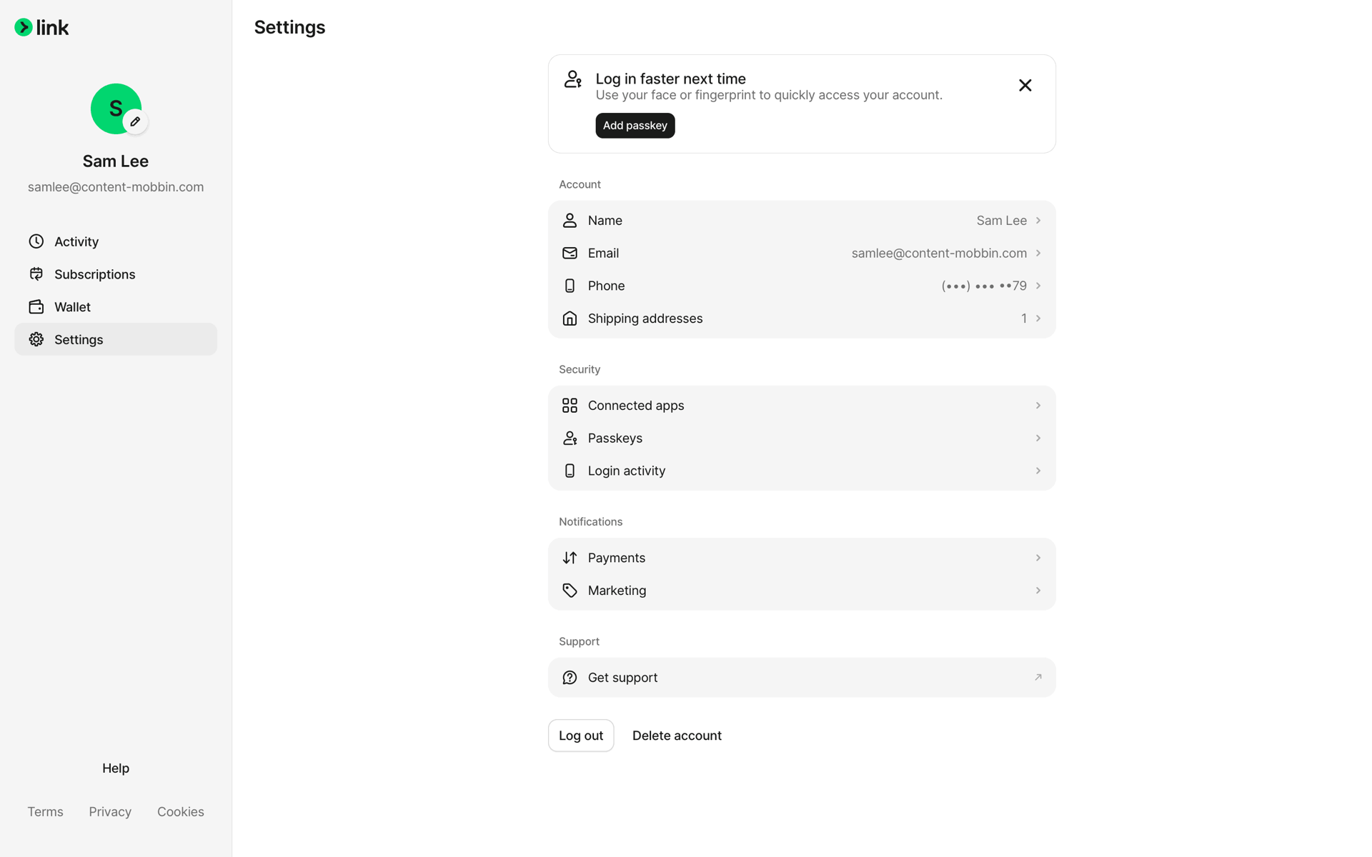 Link Web Finance interface screenshot 16