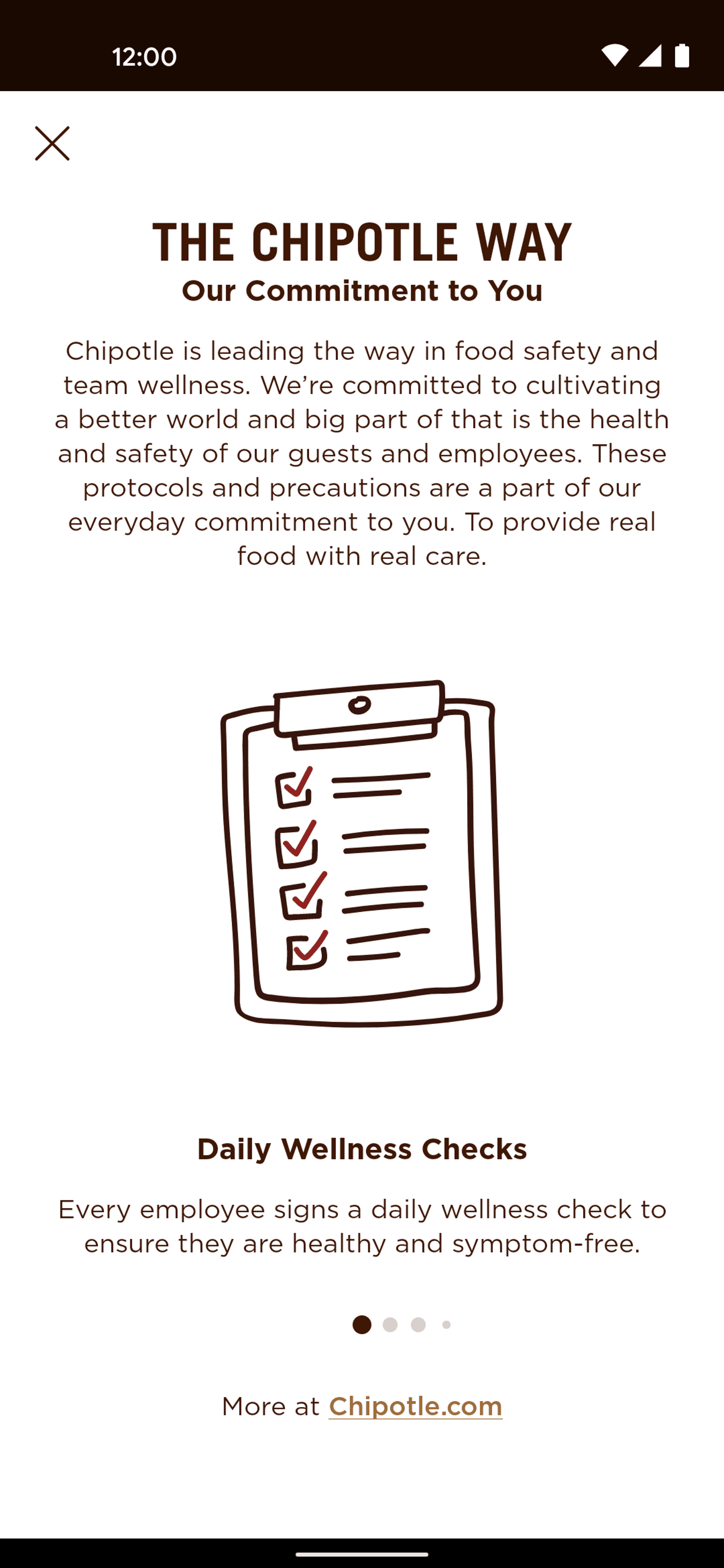 Chipotle Android Food & Drink interface screenshot 14