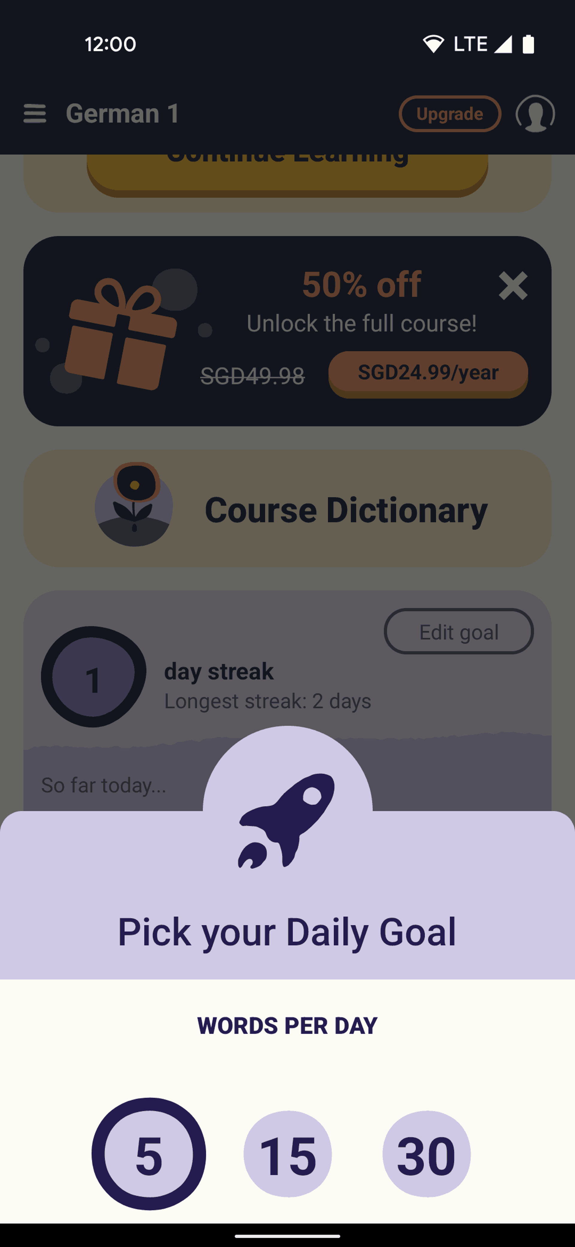 Memrise Android Education interface screenshot 15
