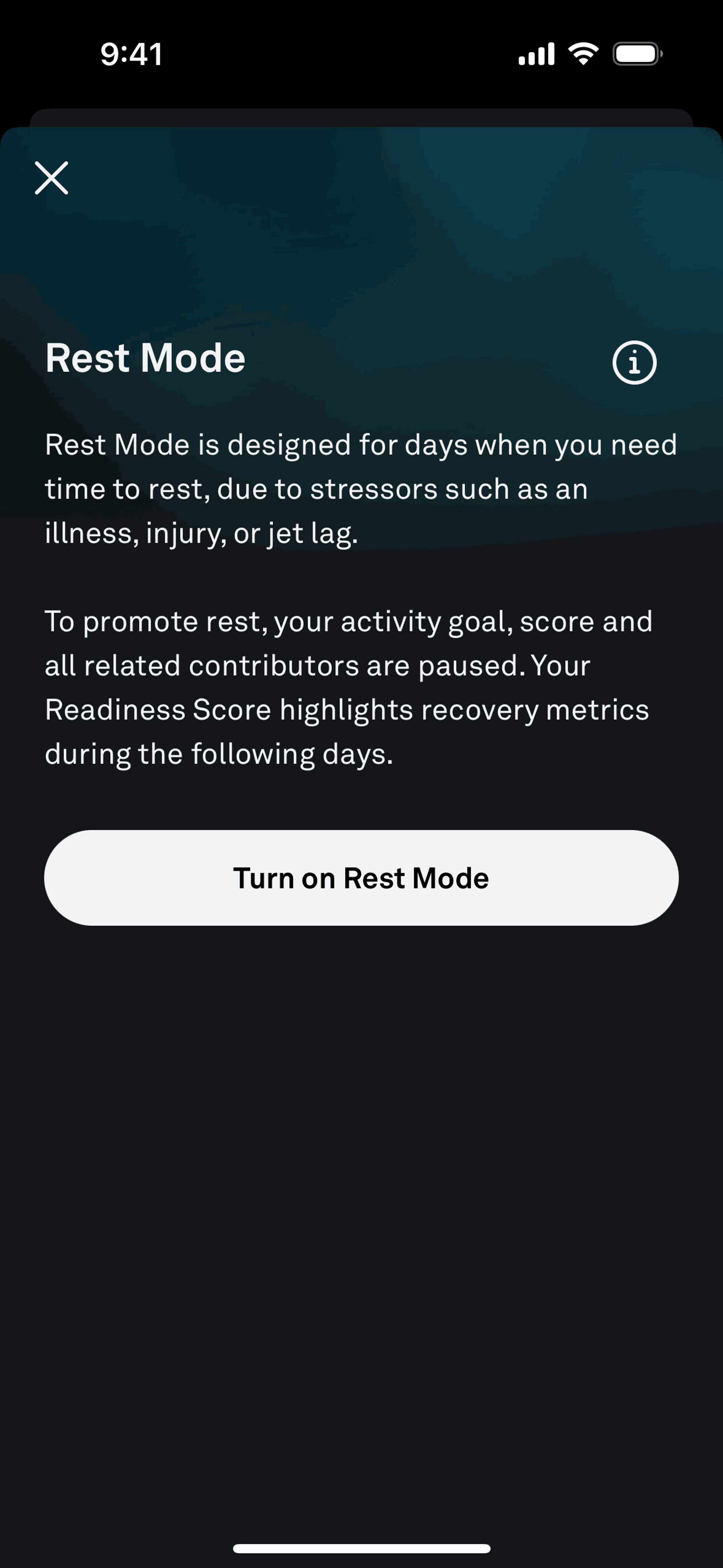 Oura iOS Health & Fitness interface screenshot 12