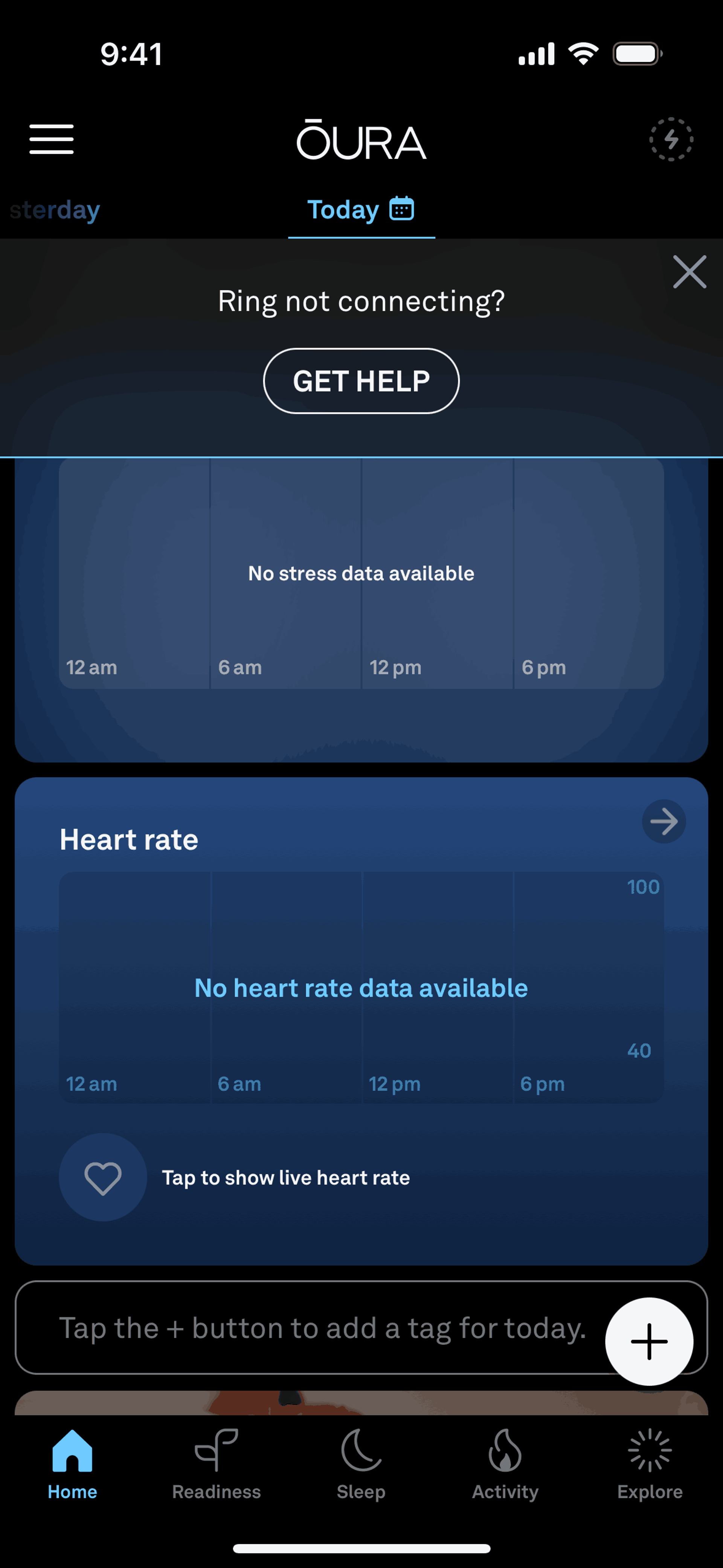 Oura iOS Health & Fitness interface screenshot 21