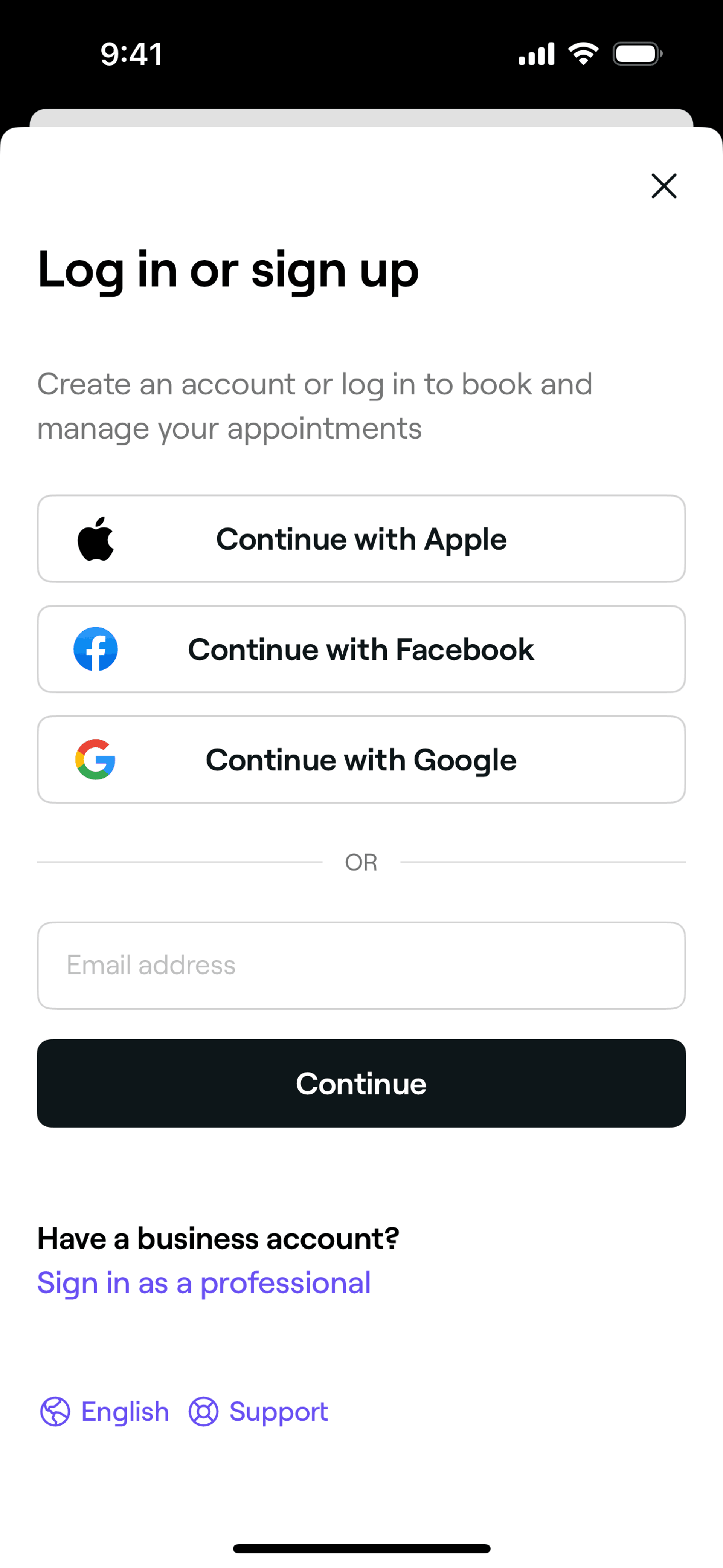 Fresha iOS Lifestyle interface screenshot 2