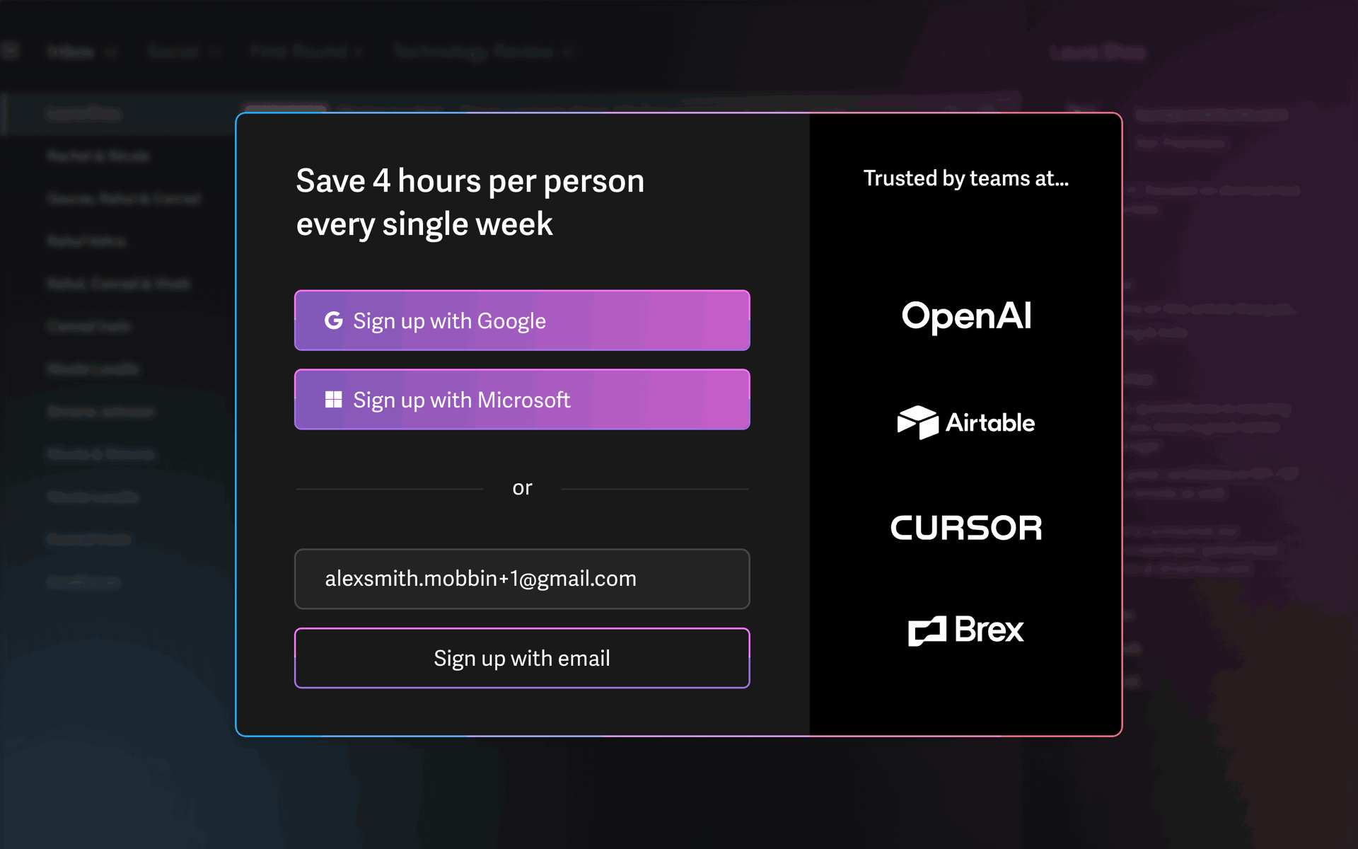 Superhuman Web AI interface screenshot 3