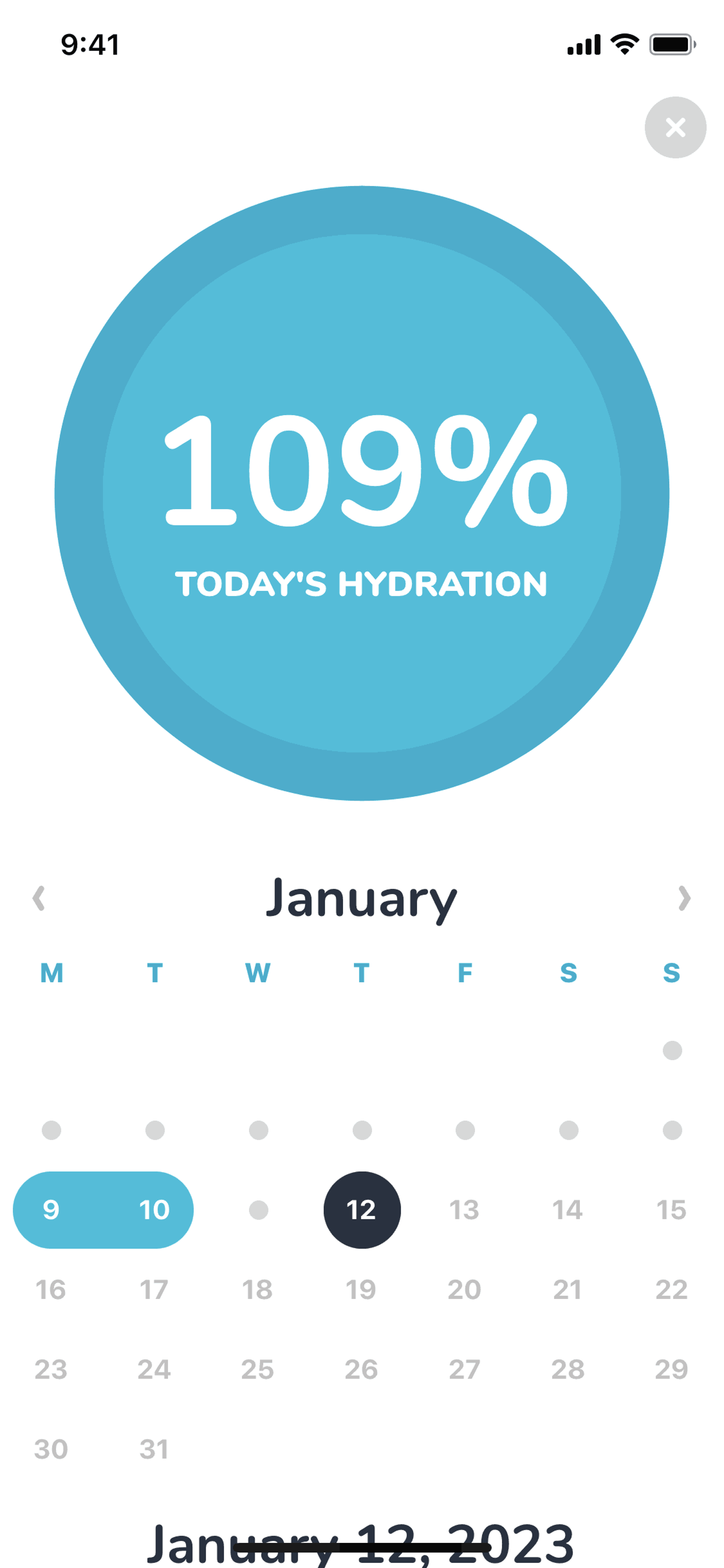 Waterllama iOS Health & Fitness interface screenshot 13