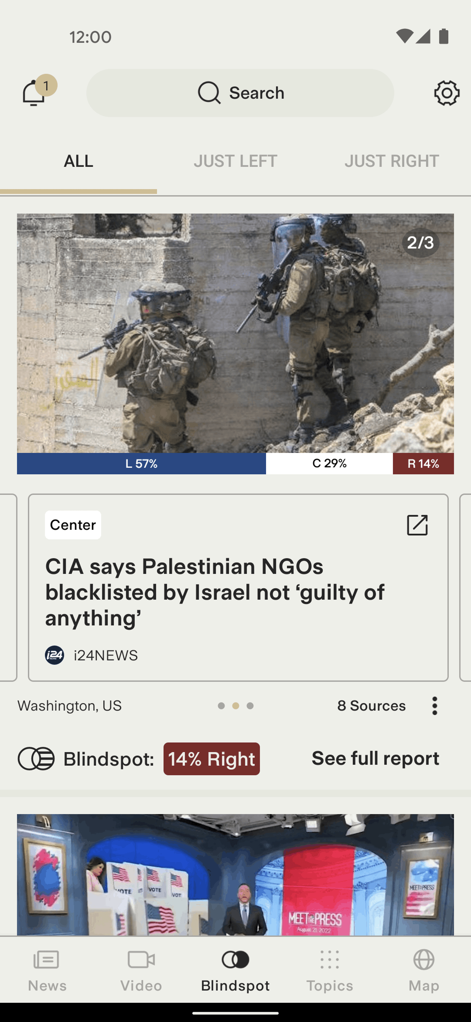 Ground News Android News interface screenshot 2