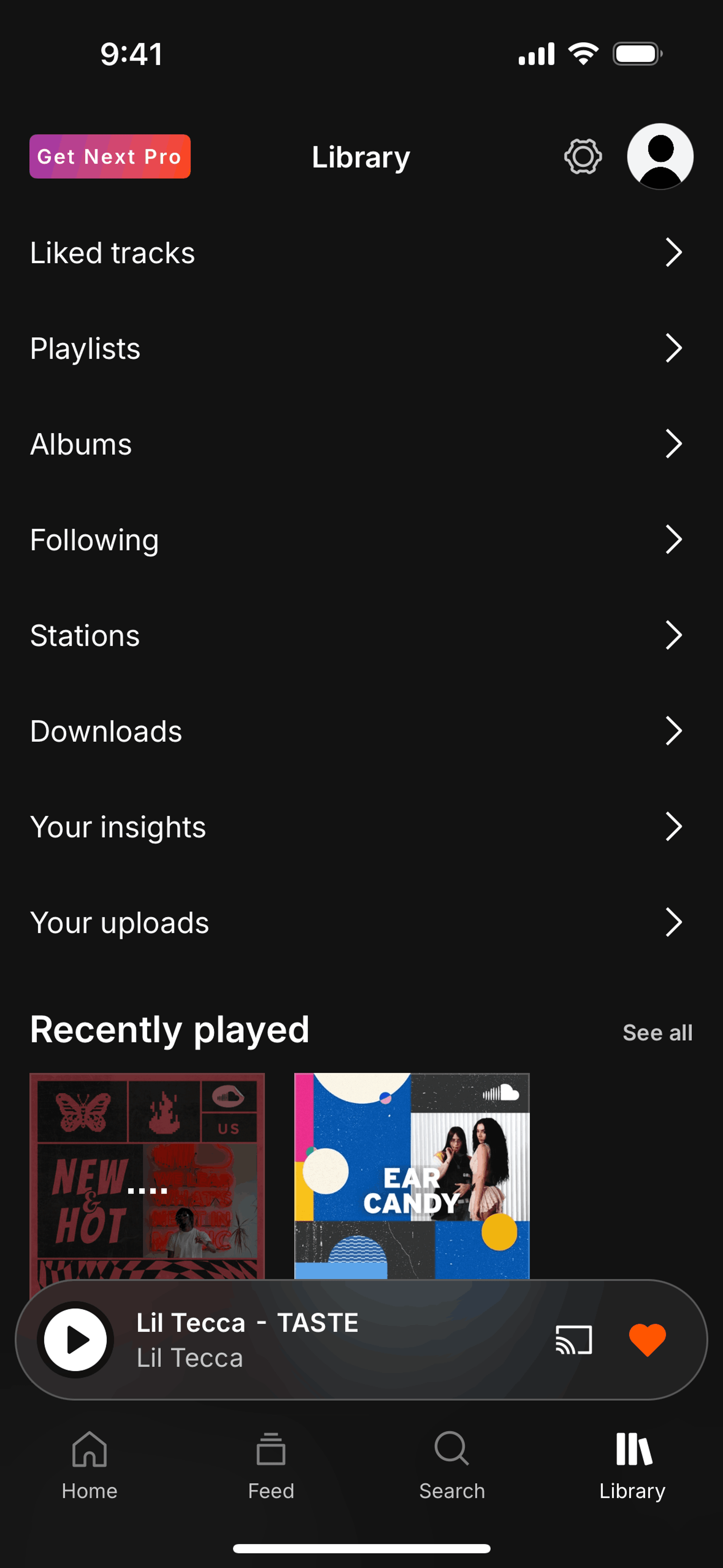SoundCloud iOS Music & Audio interface screenshot 4