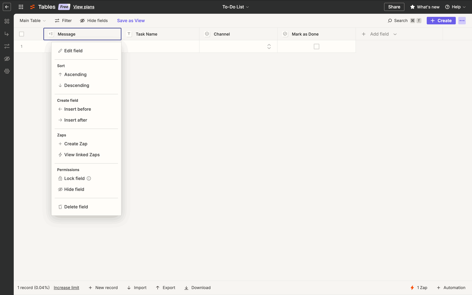 Zapier Web Productivity interface screenshot 2