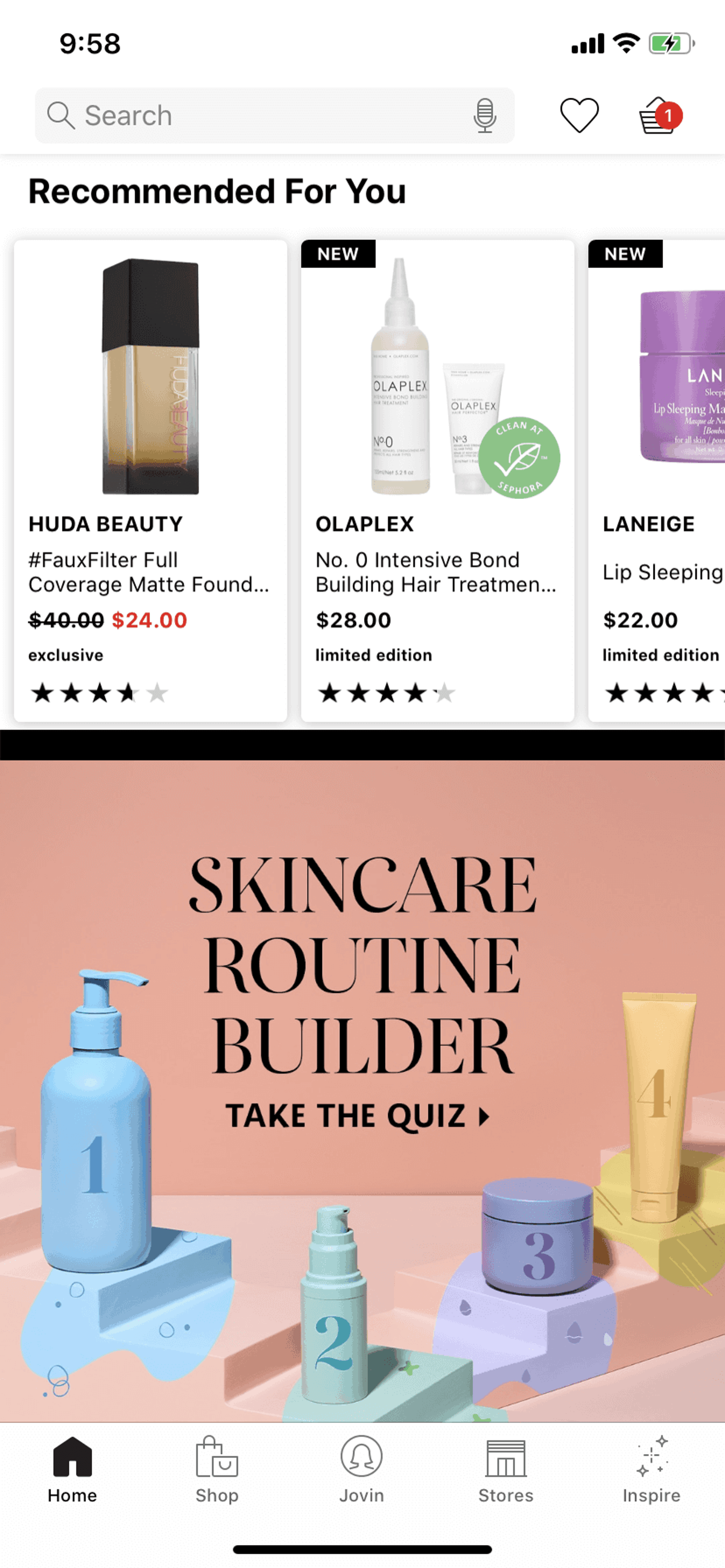 Sephora iOS Shopping interface screenshot 24