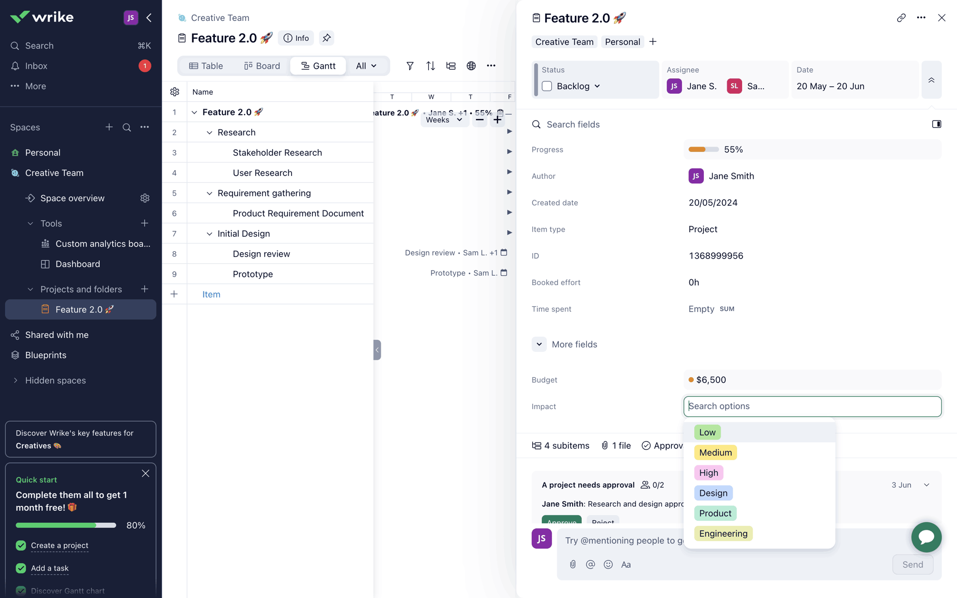 Wrike Web Productivity interface screenshot 23