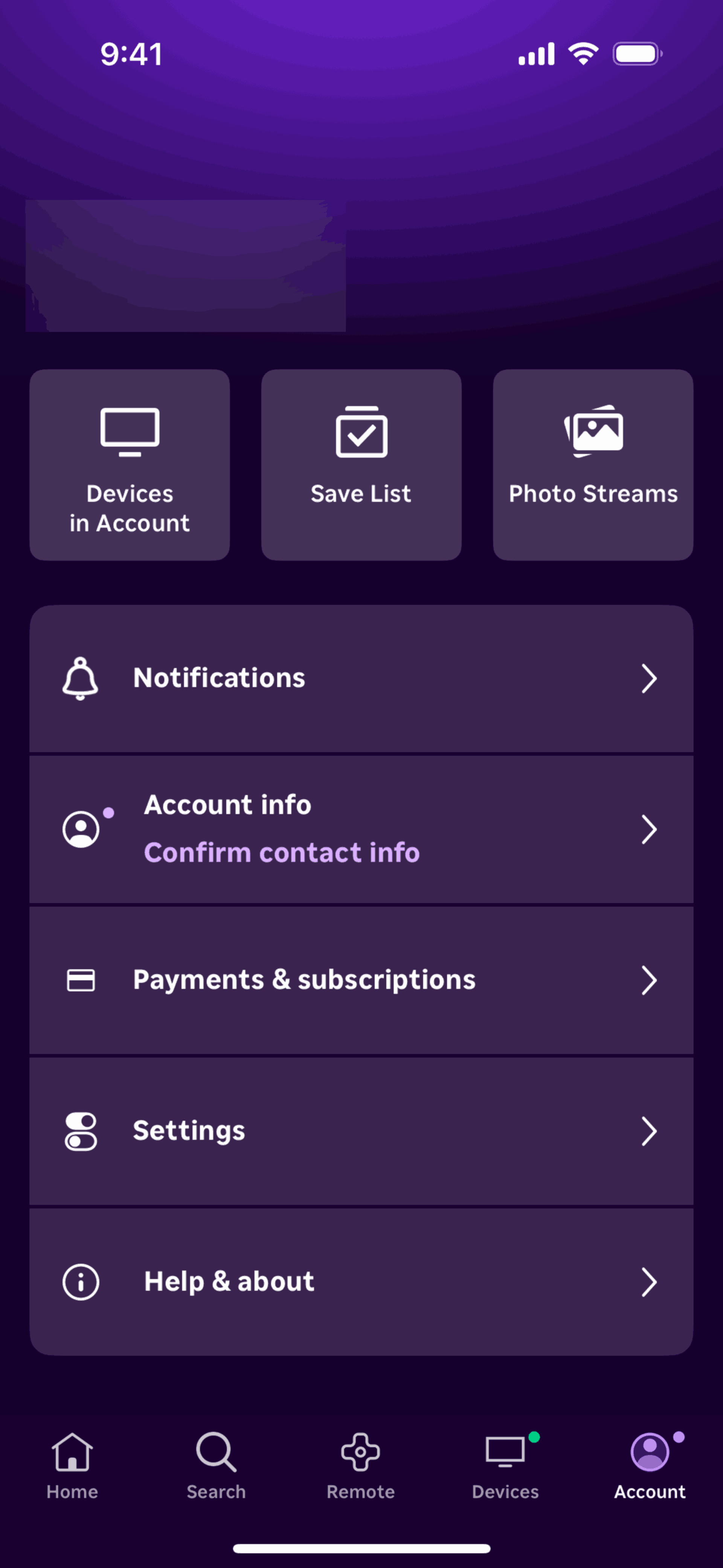 Roku iOS Entertainment interface screenshot 8