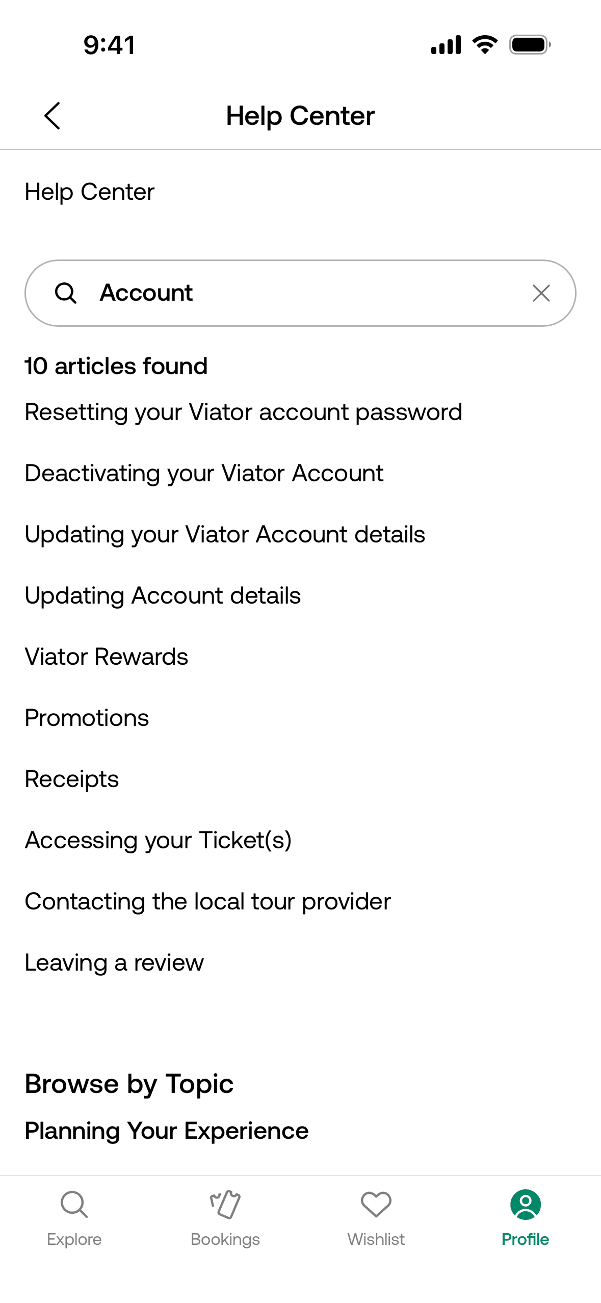 Viator iOS Travel & Transportation interface screenshot 21
