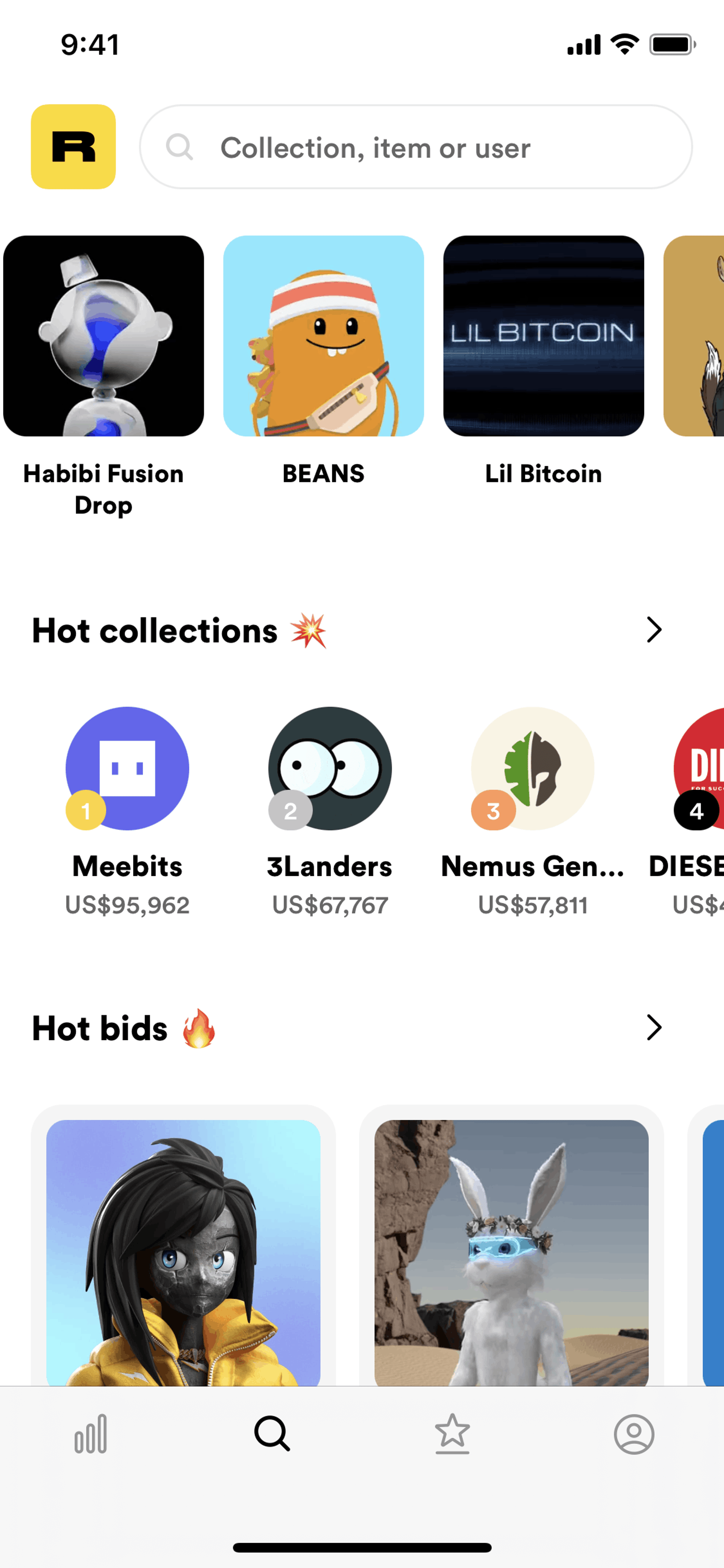 Rarible iOS Crypto & Web3 interface screenshot 13