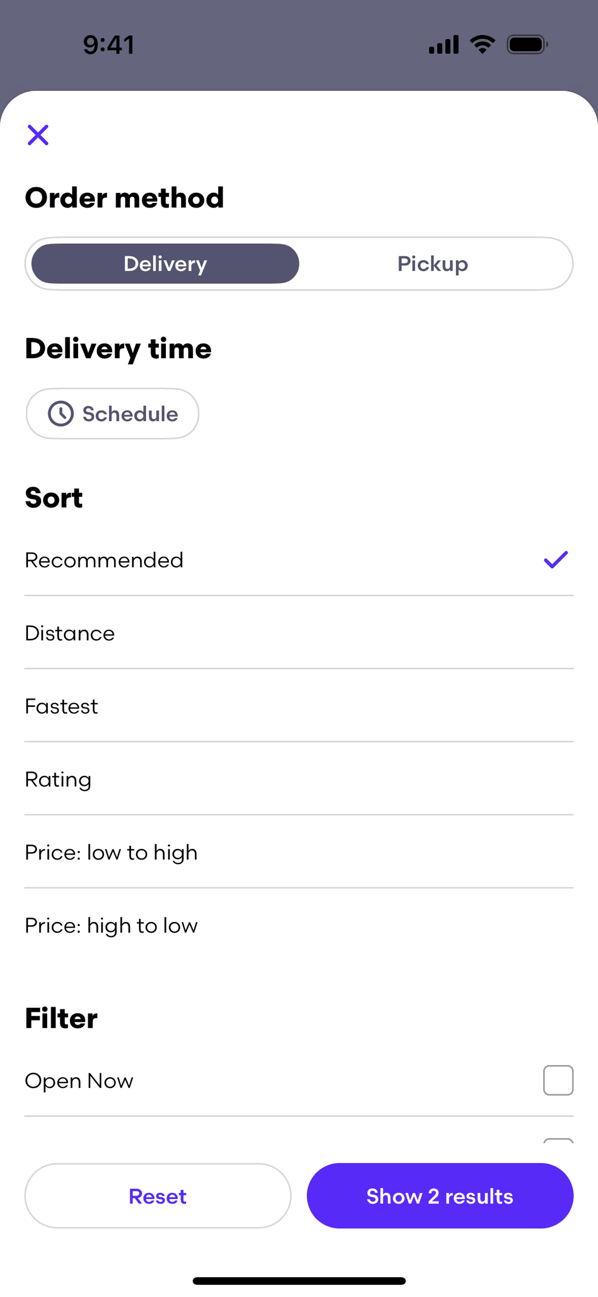 Grubhub iOS Food & Drink interface screenshot 13