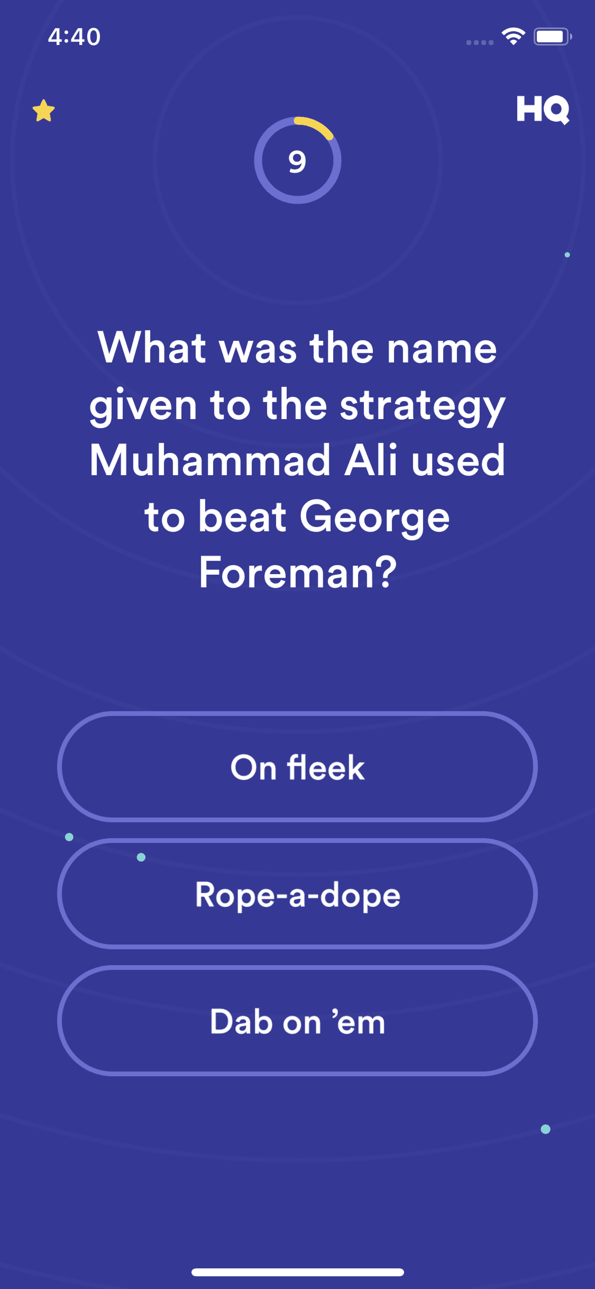 HQ Trivia iOS Entertainment interface screenshot 6