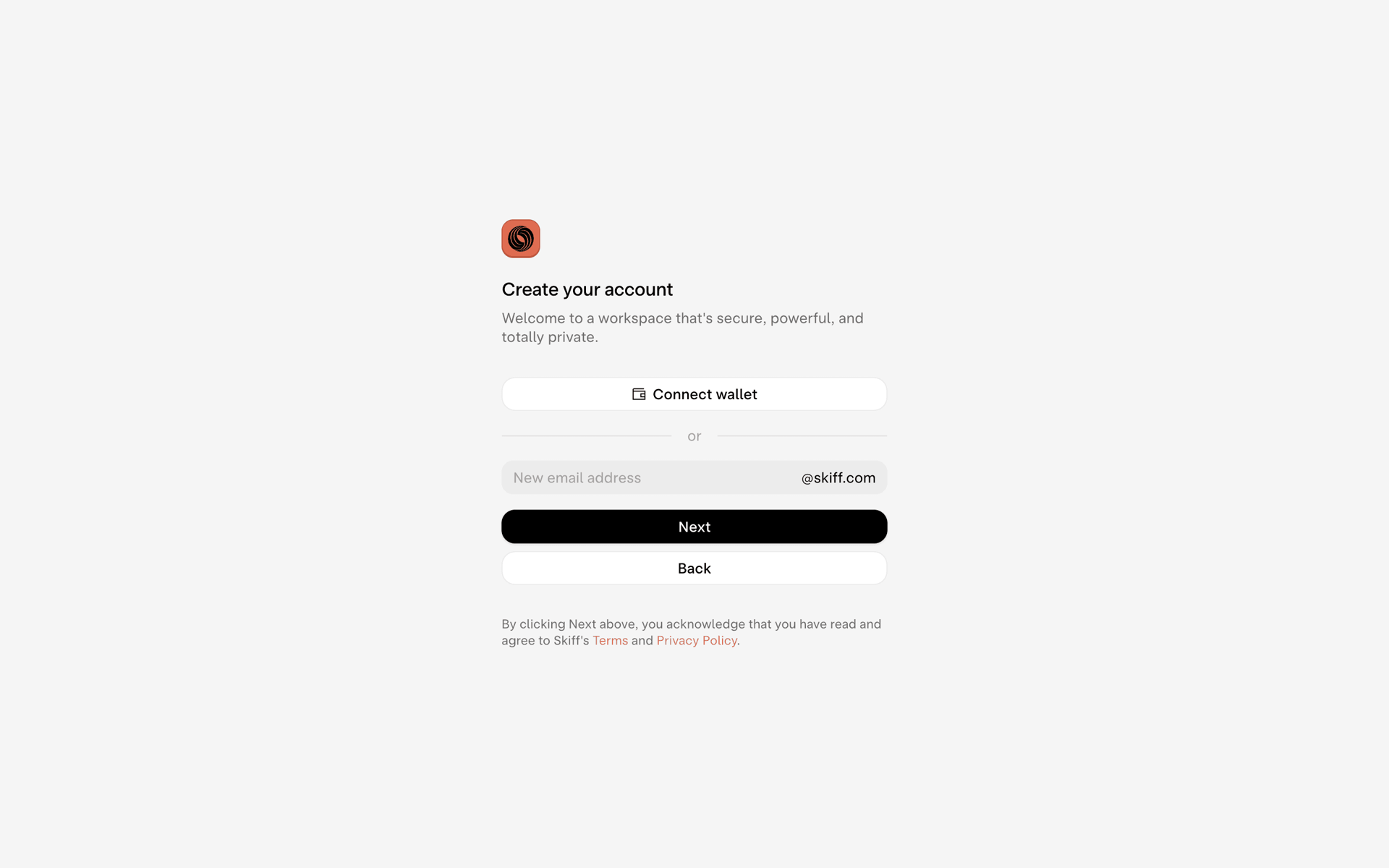 Skiff Web Business interface screenshot 4