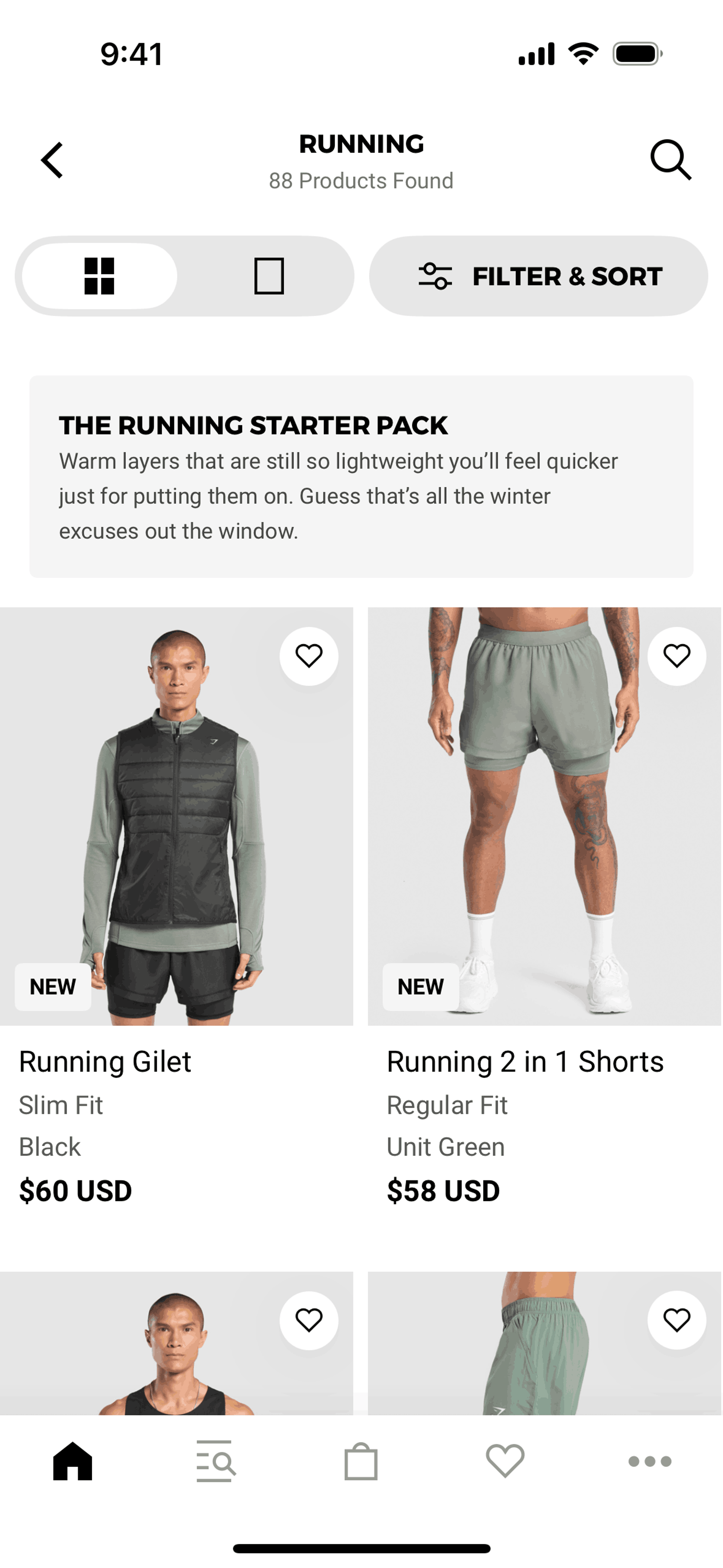 Gymshark iOS Shopping interface screenshot 8