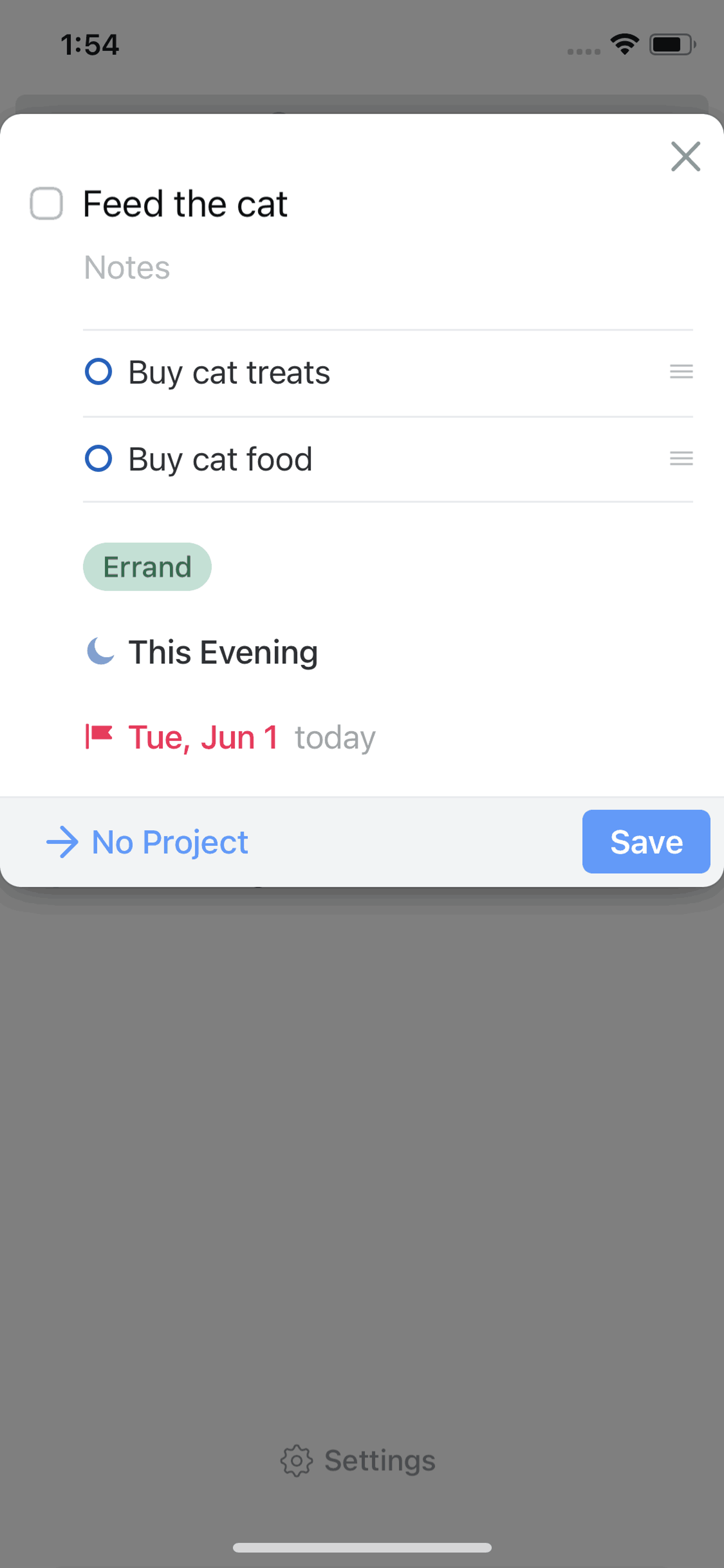 Things 3 iOS Productivity interface screenshot 14