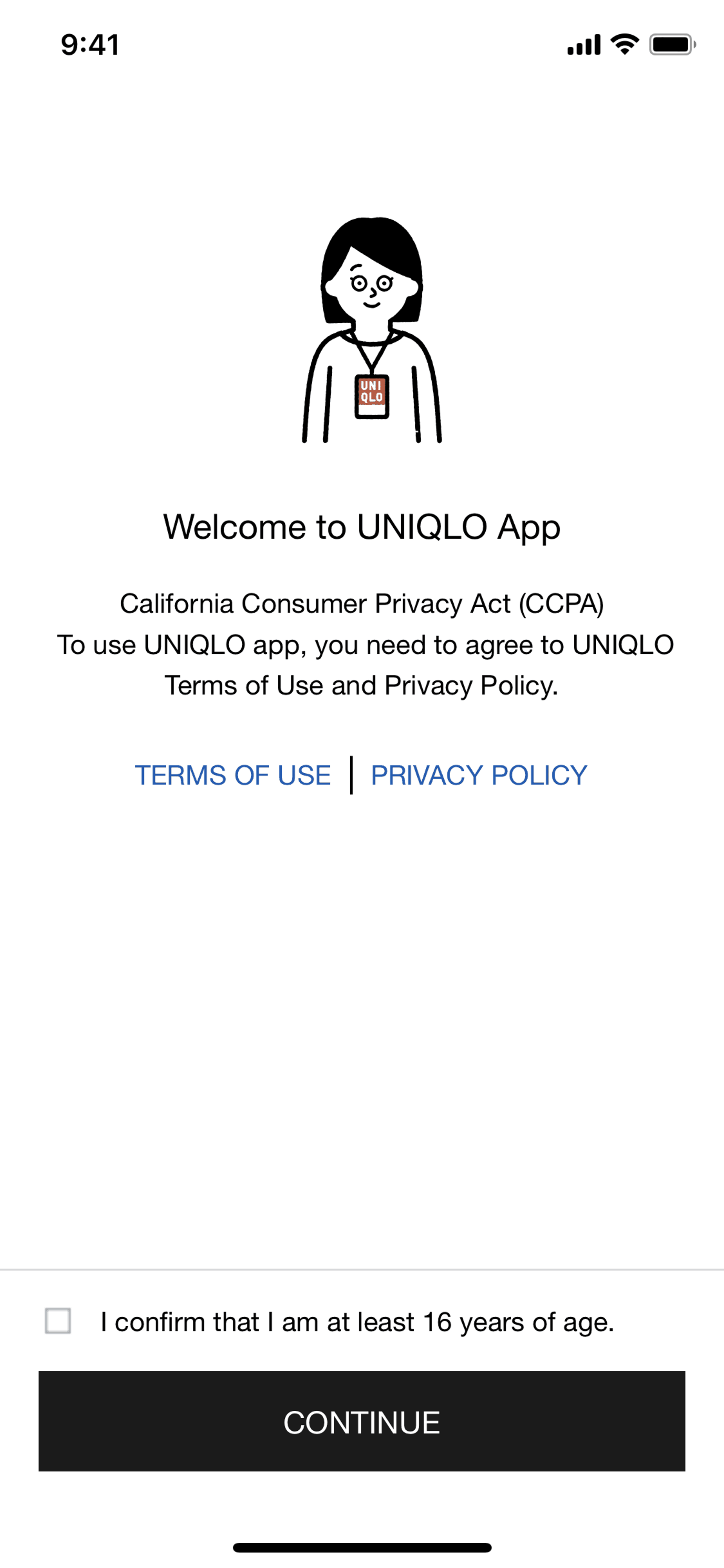 UNIQLO iOS Shopping interface screenshot 3