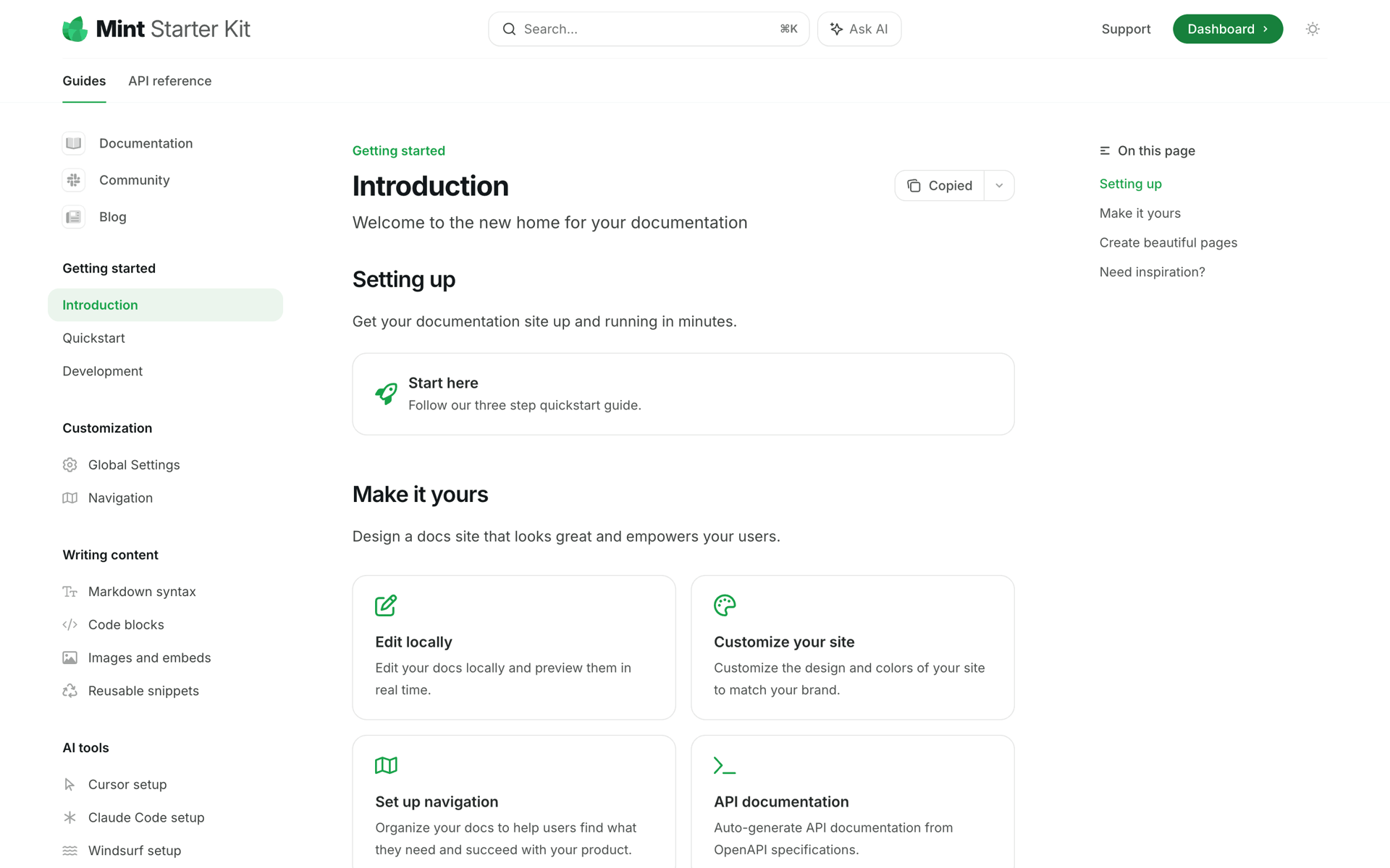 Mintlify Web Developer Tools interface screenshot 19