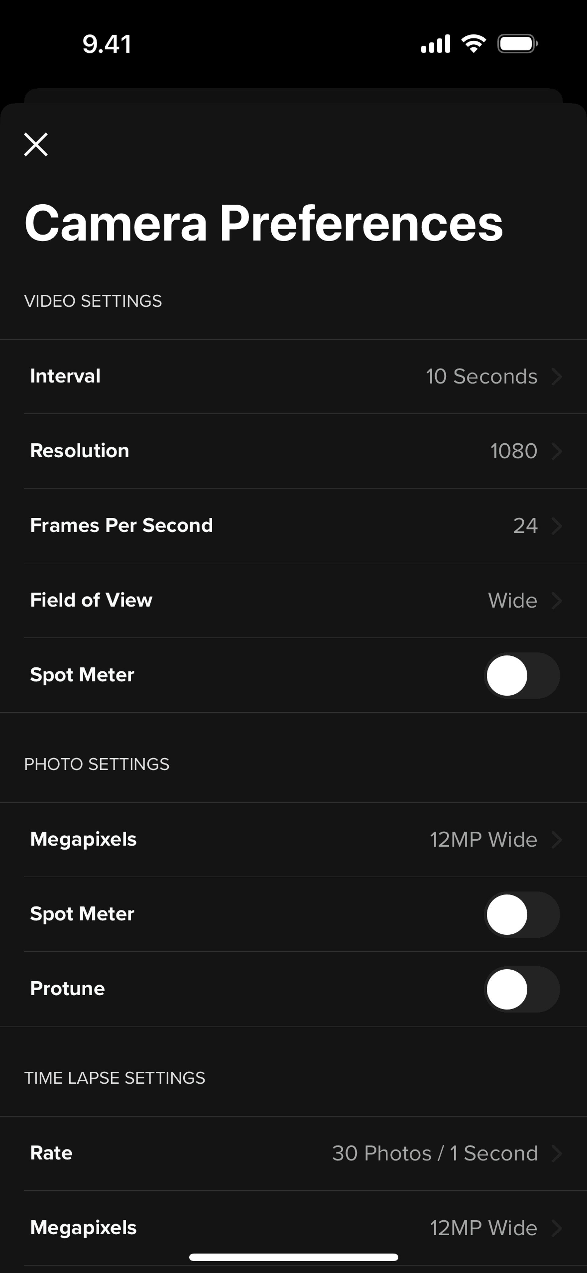 GoPro Quik iOS Photo & Video interface screenshot 23
