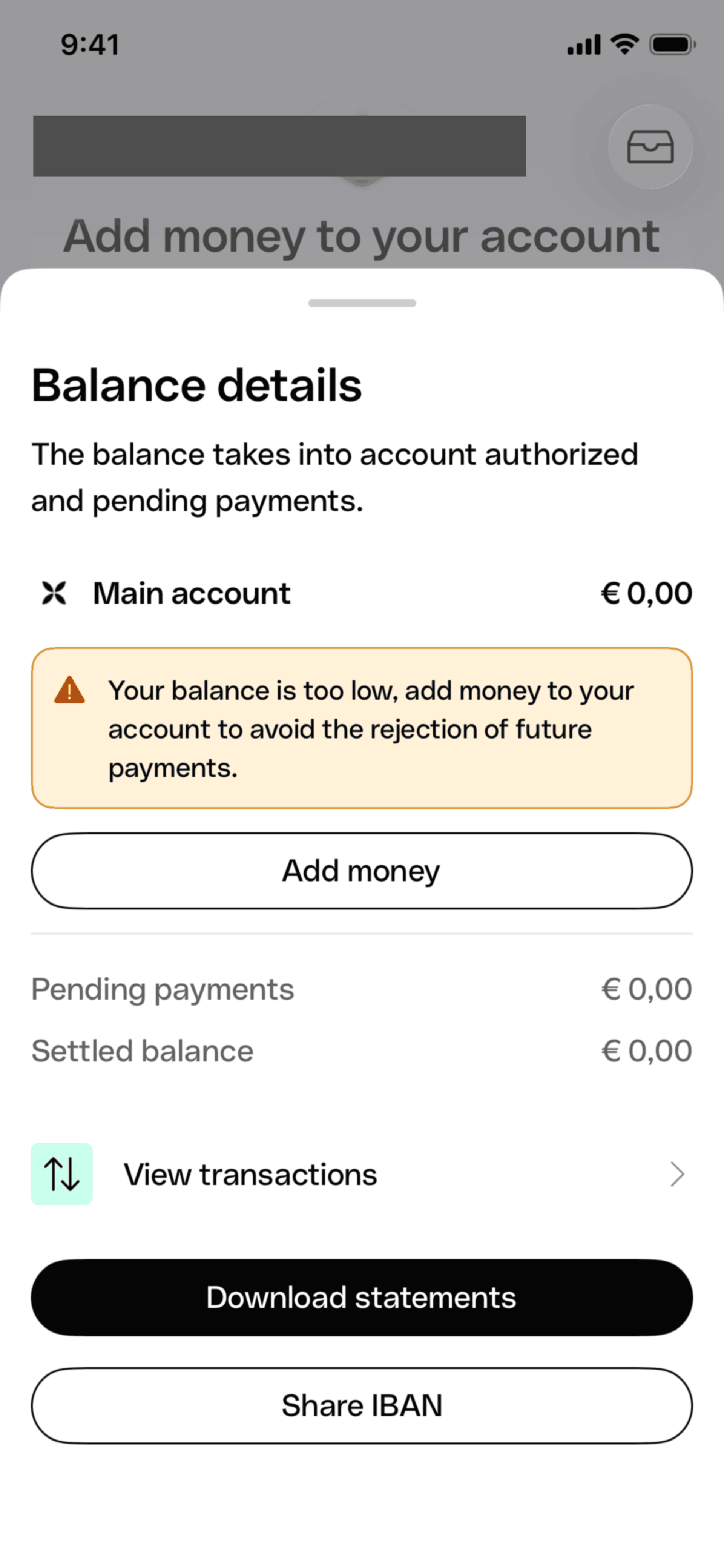 Qonto iOS Qonto interface screenshot 6