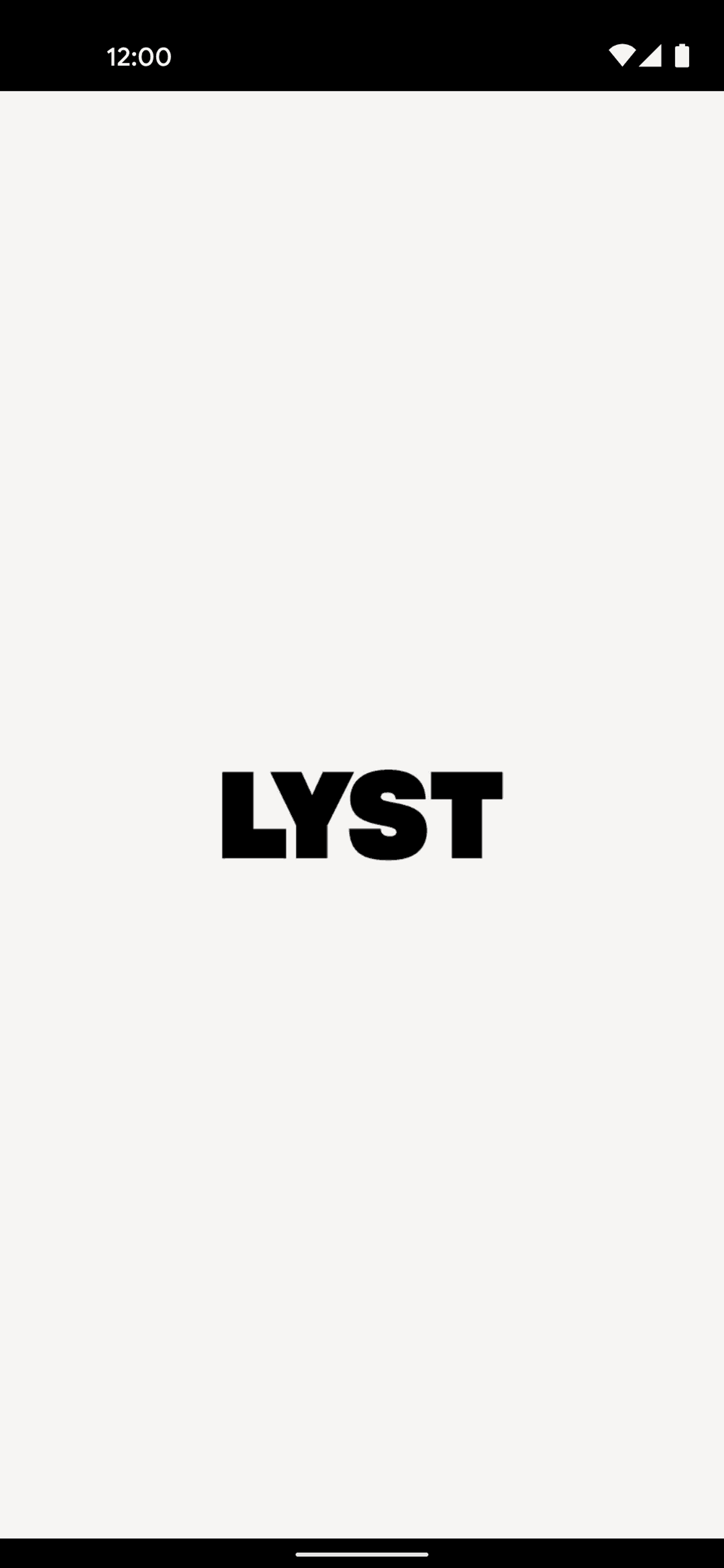 Lyst Android Shopping interface screenshot 1