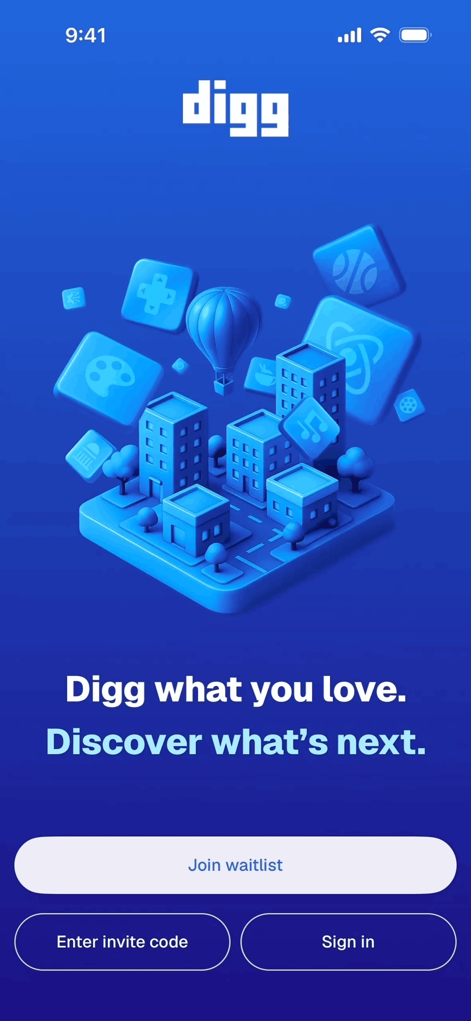 Digg iOS Social Networking interface screenshot 18