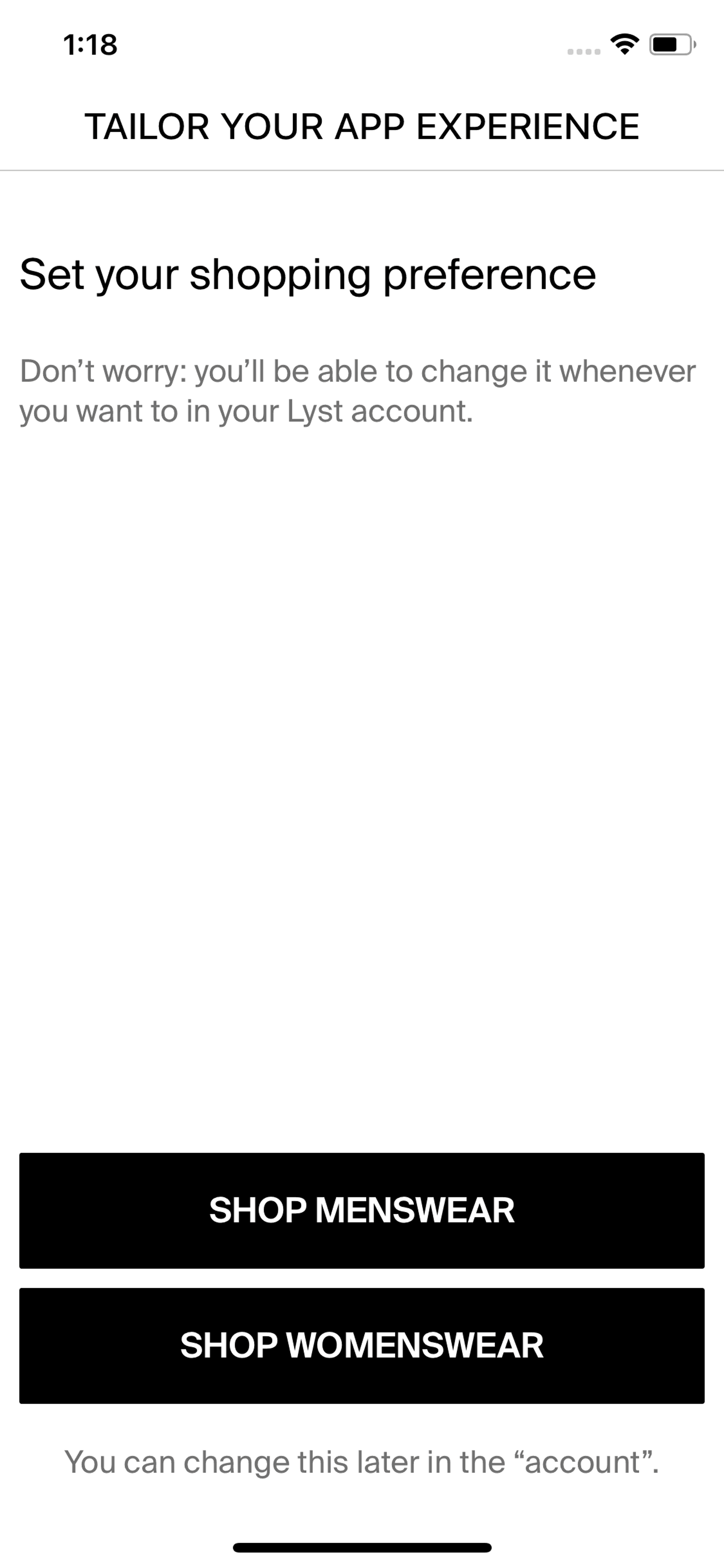 Lyst iOS Shopping interface screenshot 7