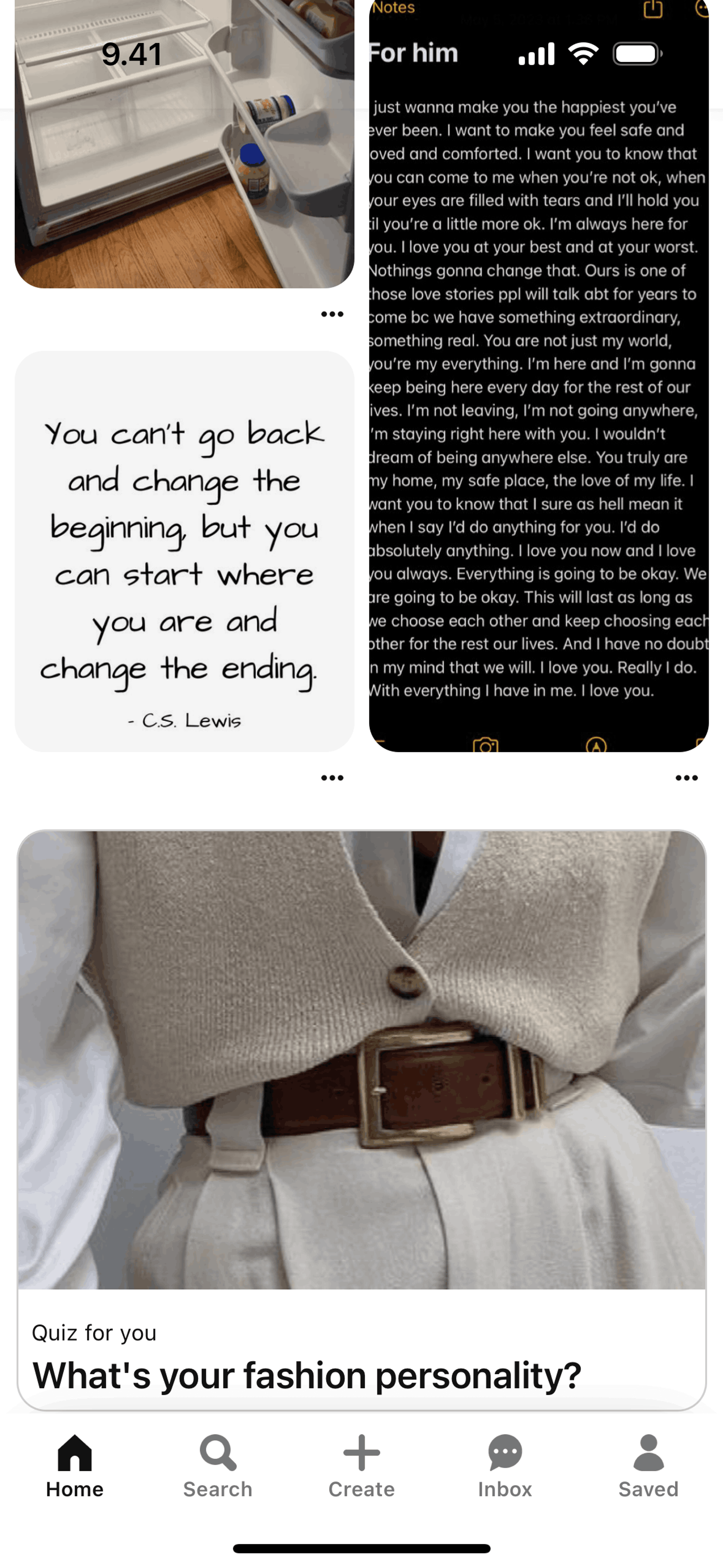 Pinterest iOS Photo & Video interface screenshot 24