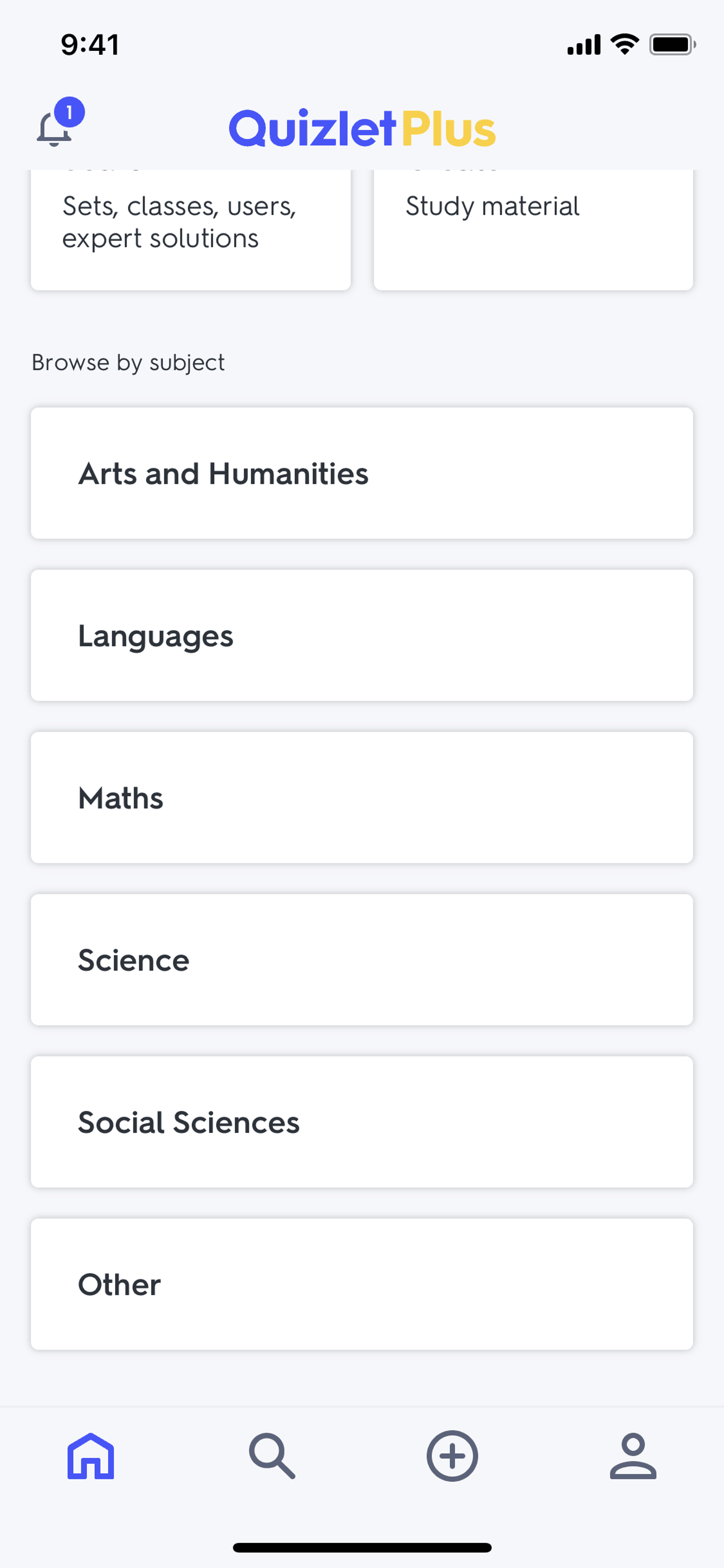 Quizlet iOS Education interface screenshot 23