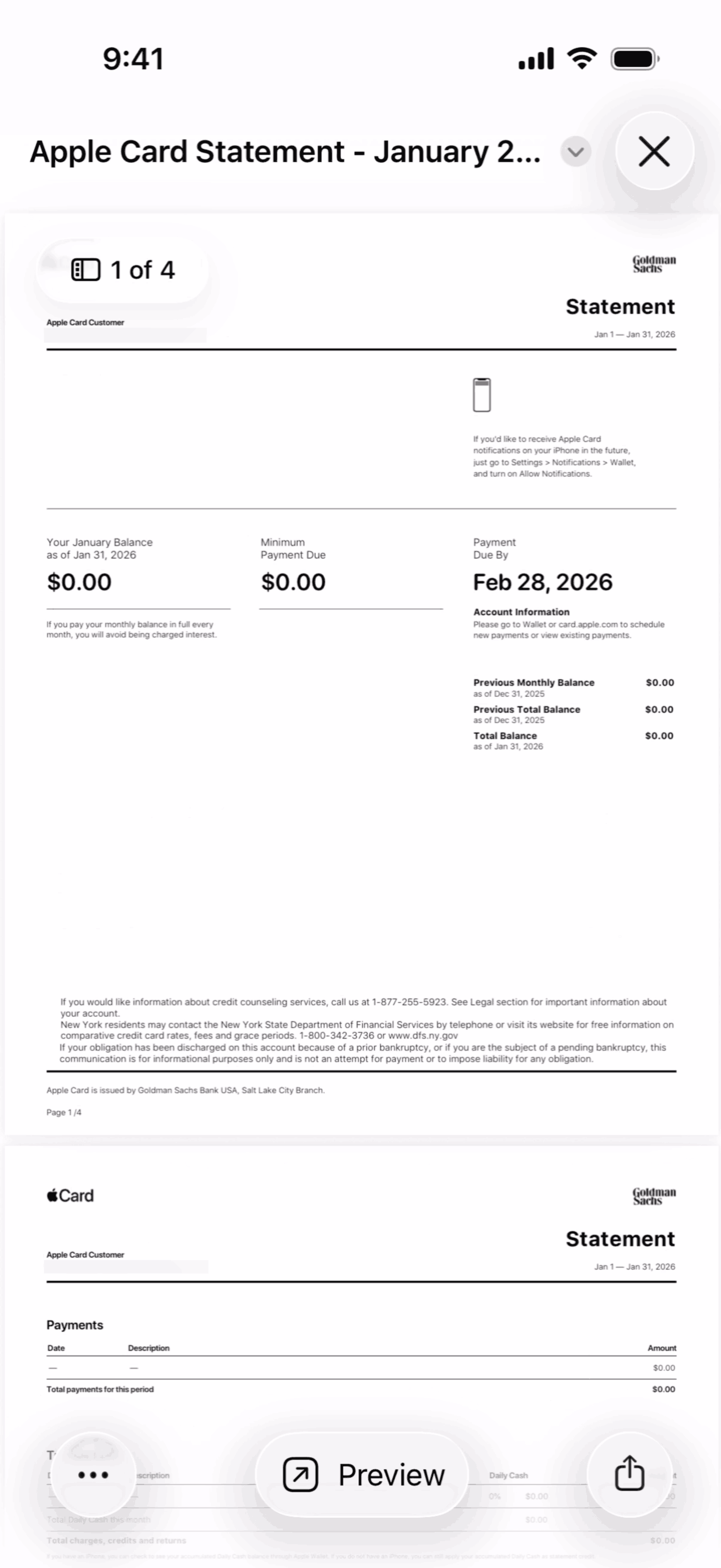 Apple Wallet iOS Finance interface screenshot 14