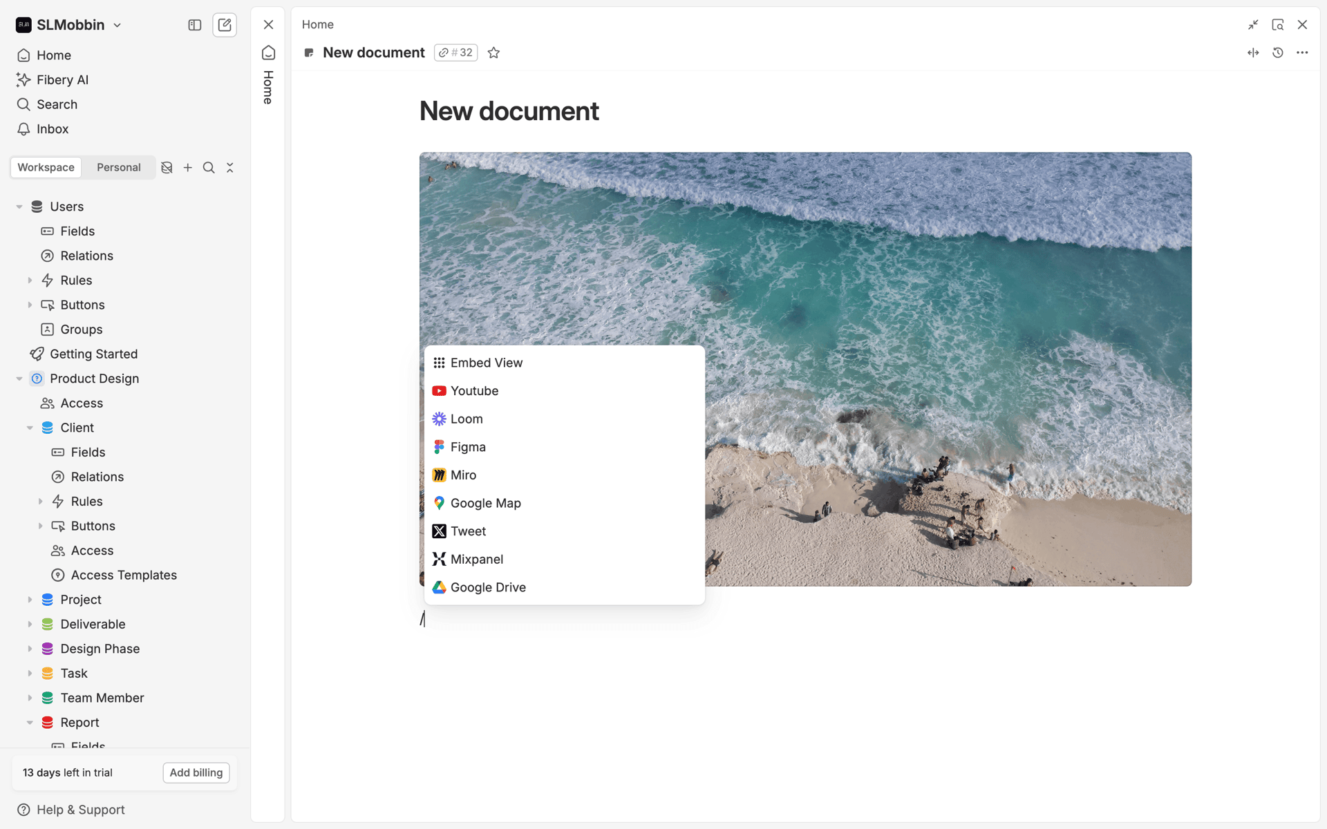 Fibery Web Productivity interface screenshot 7