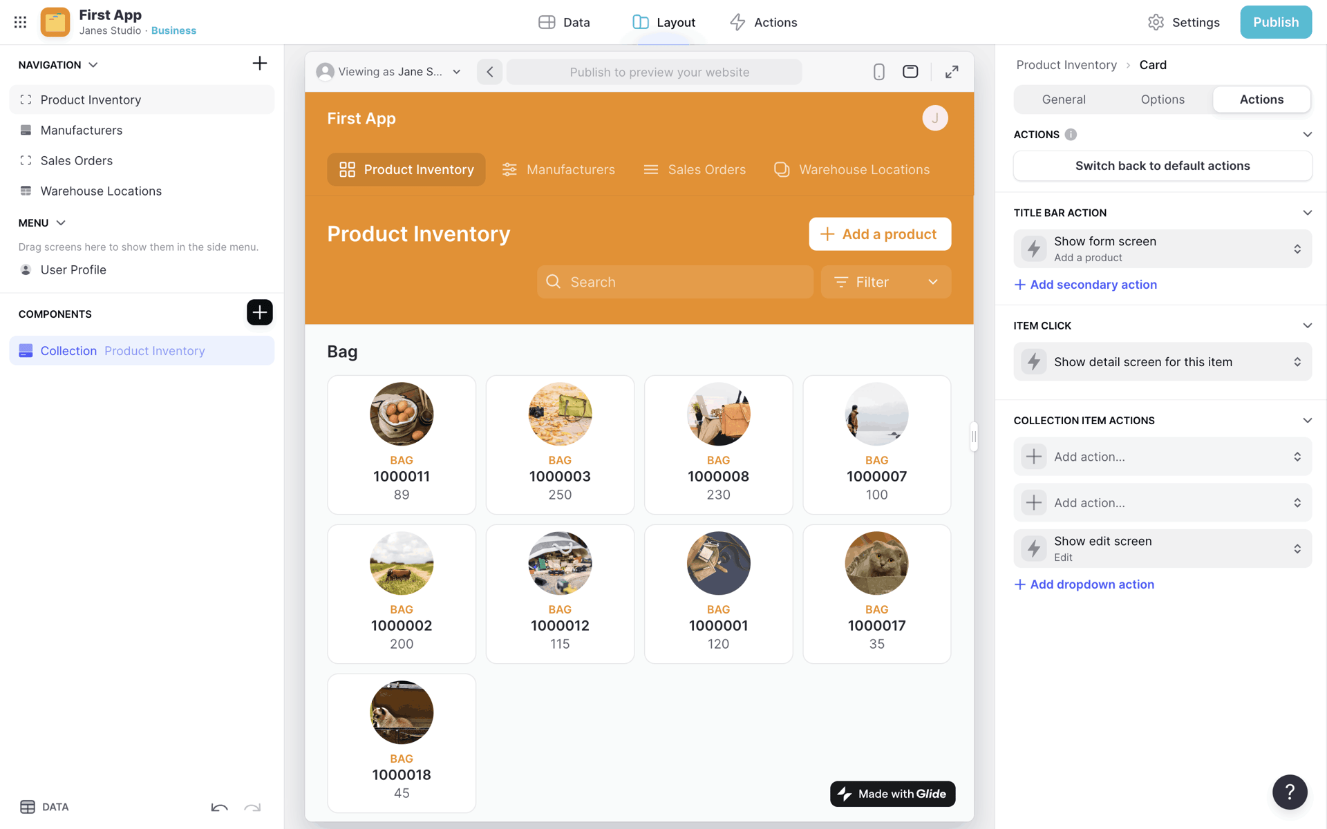 Glide Web Developer Tools interface screenshot 22