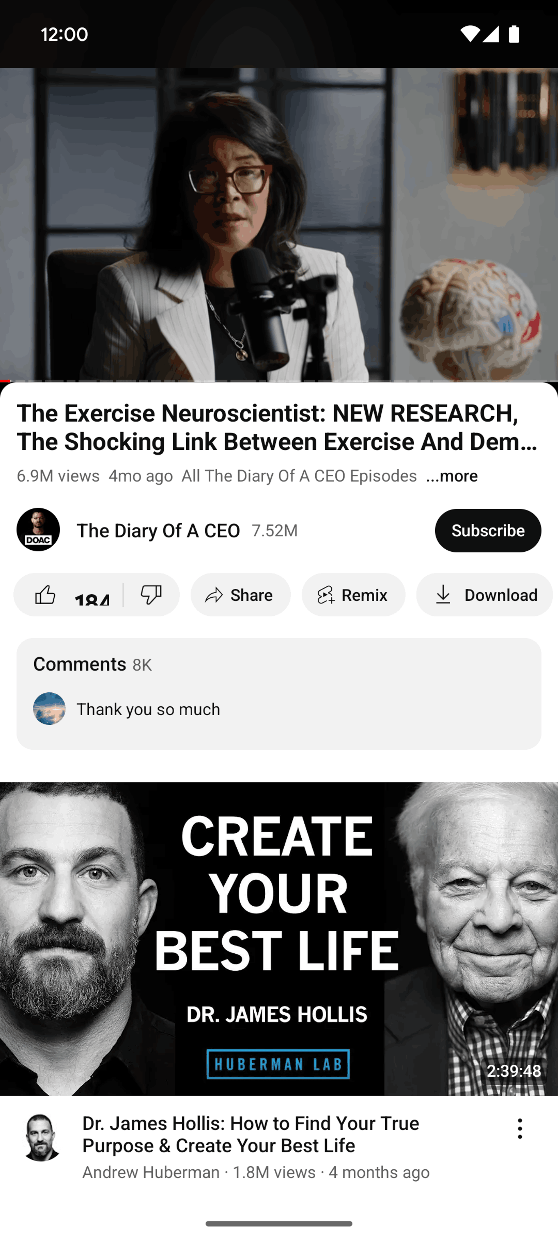 YouTube Android Photo & Video interface screenshot 4