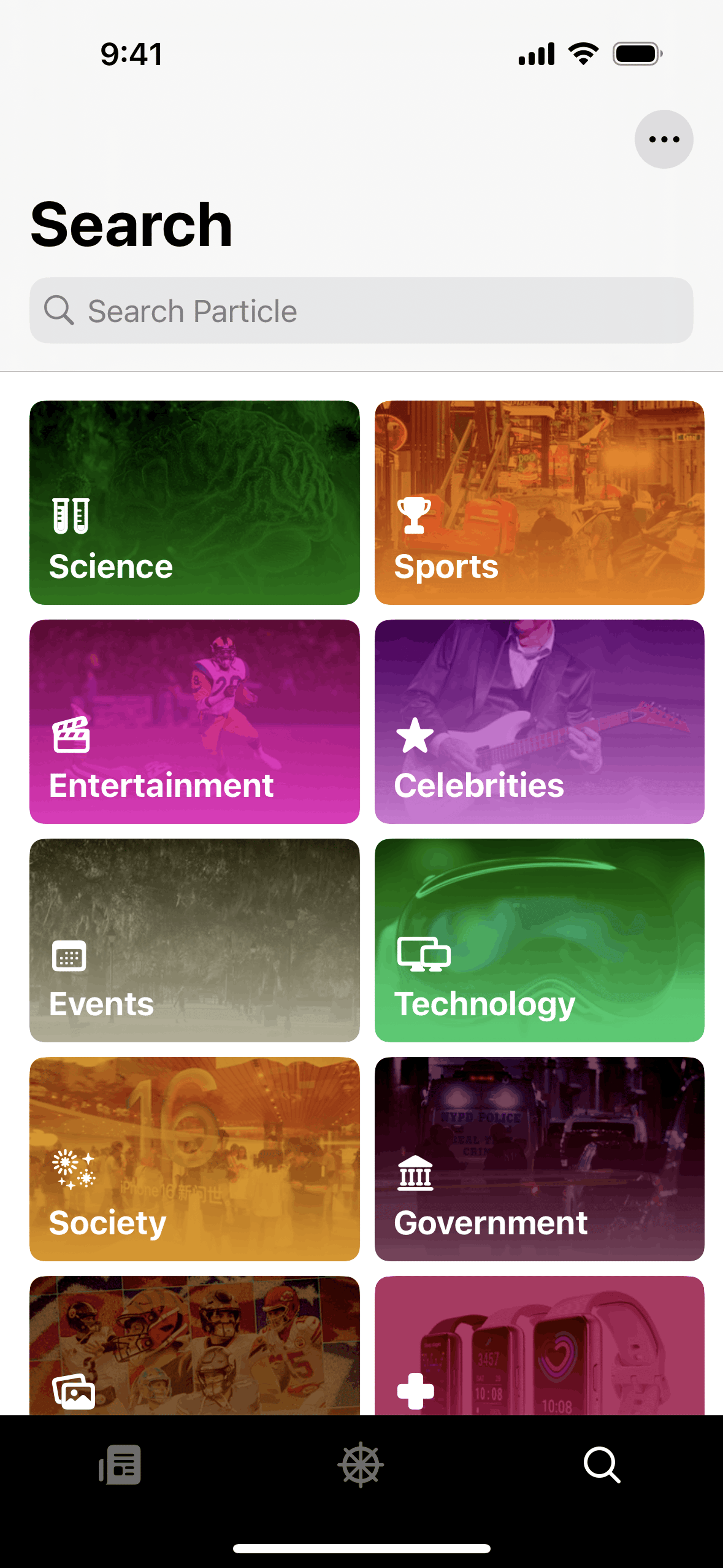Particle News iOS AI interface screenshot 13