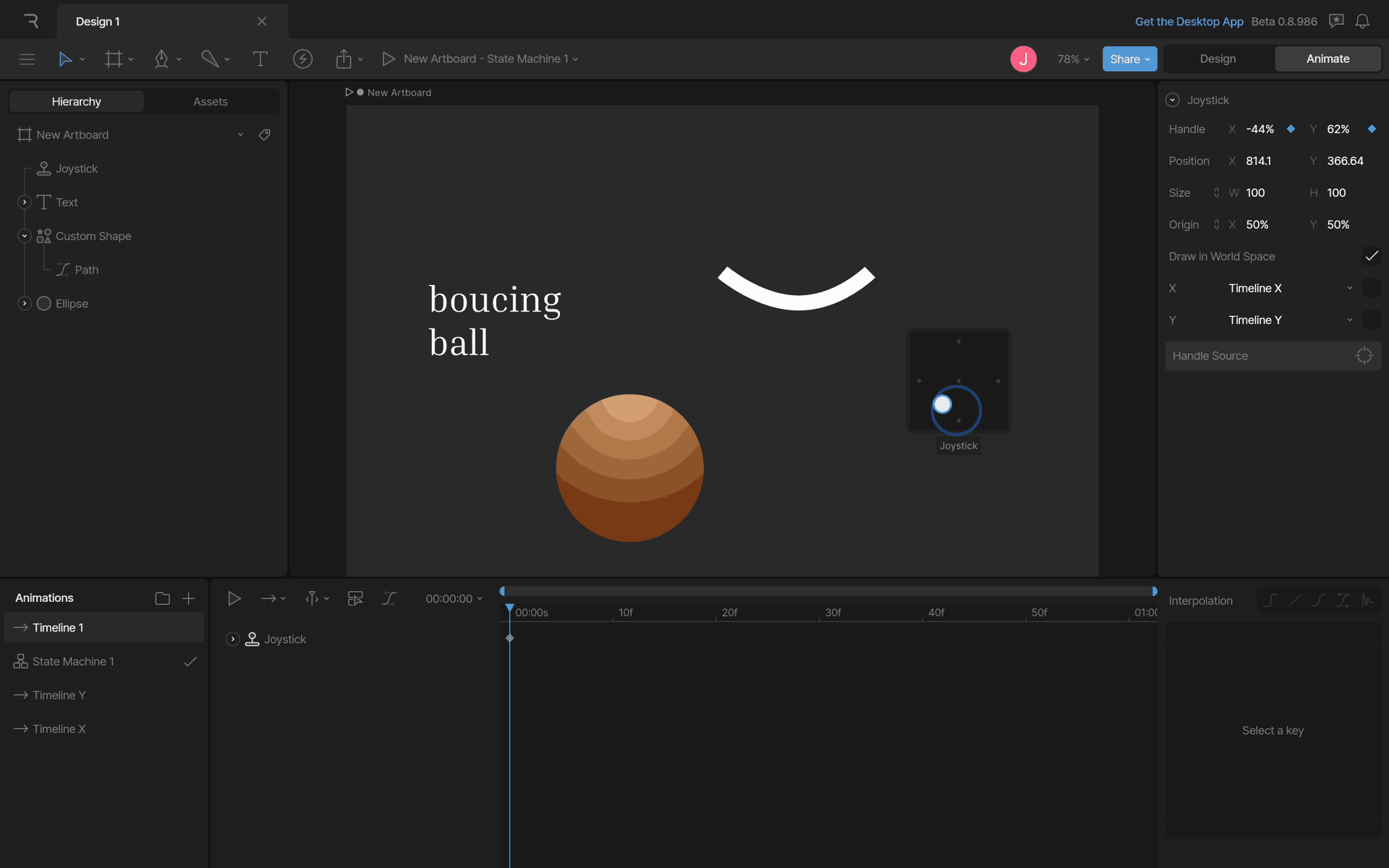 Rive Web Graphics & Design interface screenshot 8
